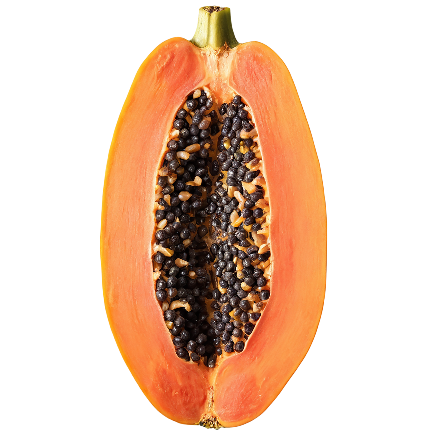 Papaya fruit isolated on transparent background #1360