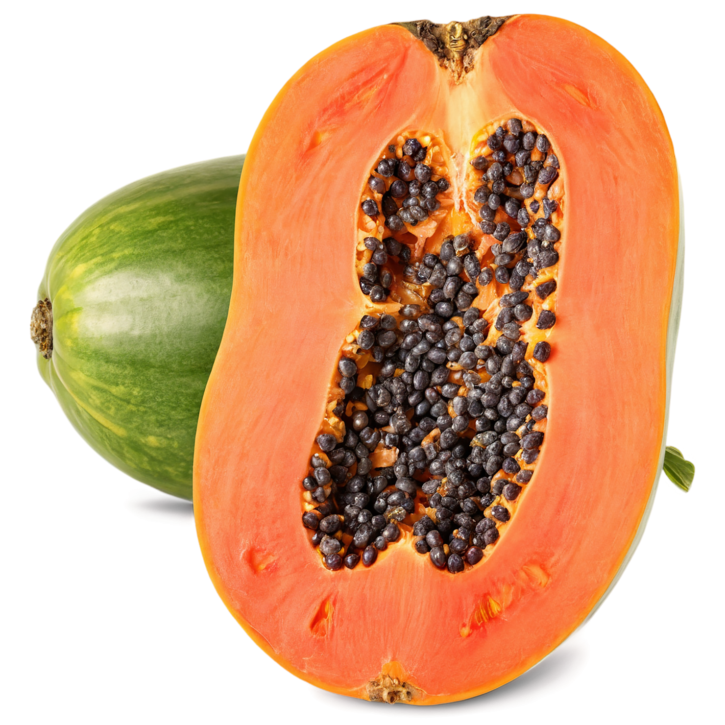 Papaya fruit isolated on transparent background #1363