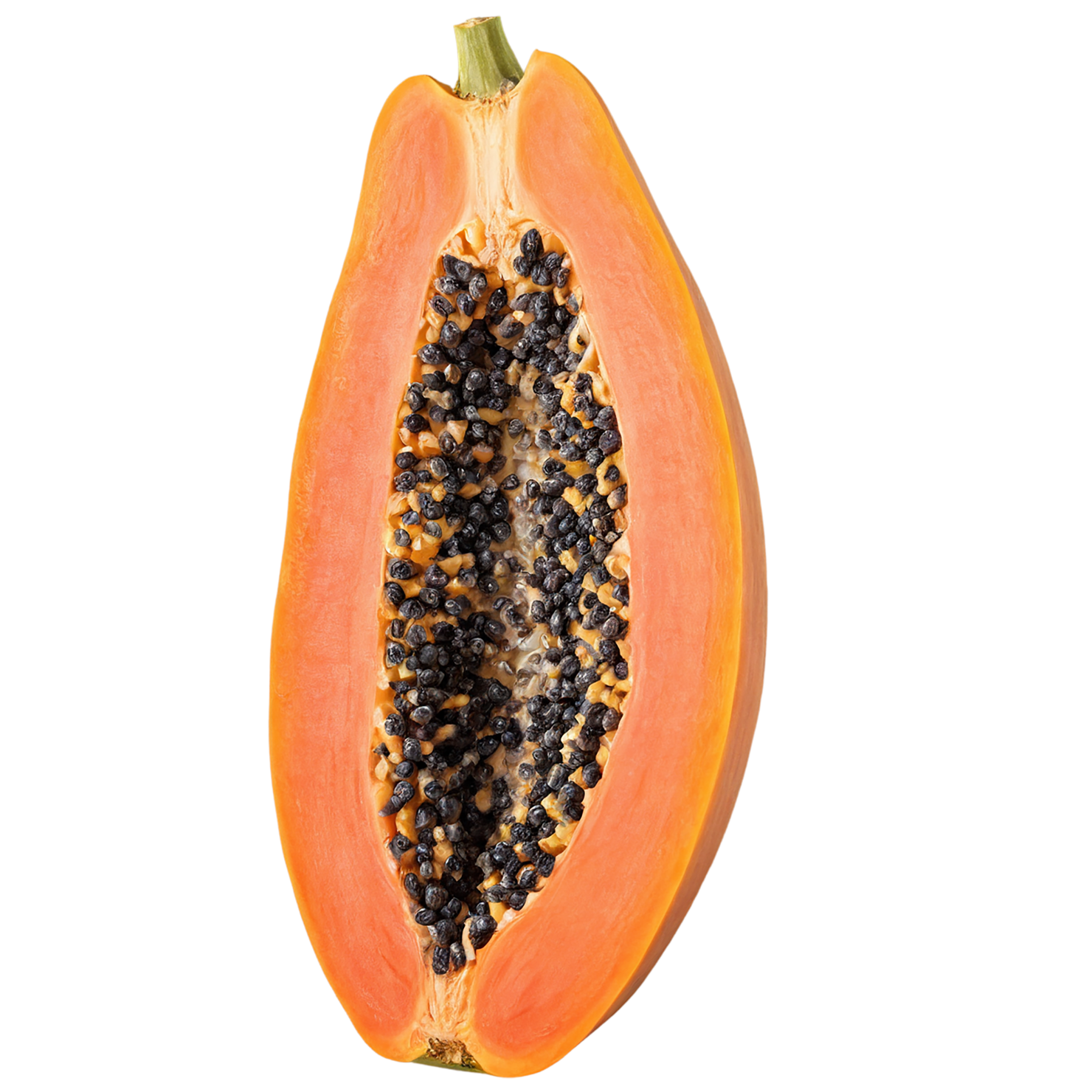 Papaya fruit isolated on transparent background #1364