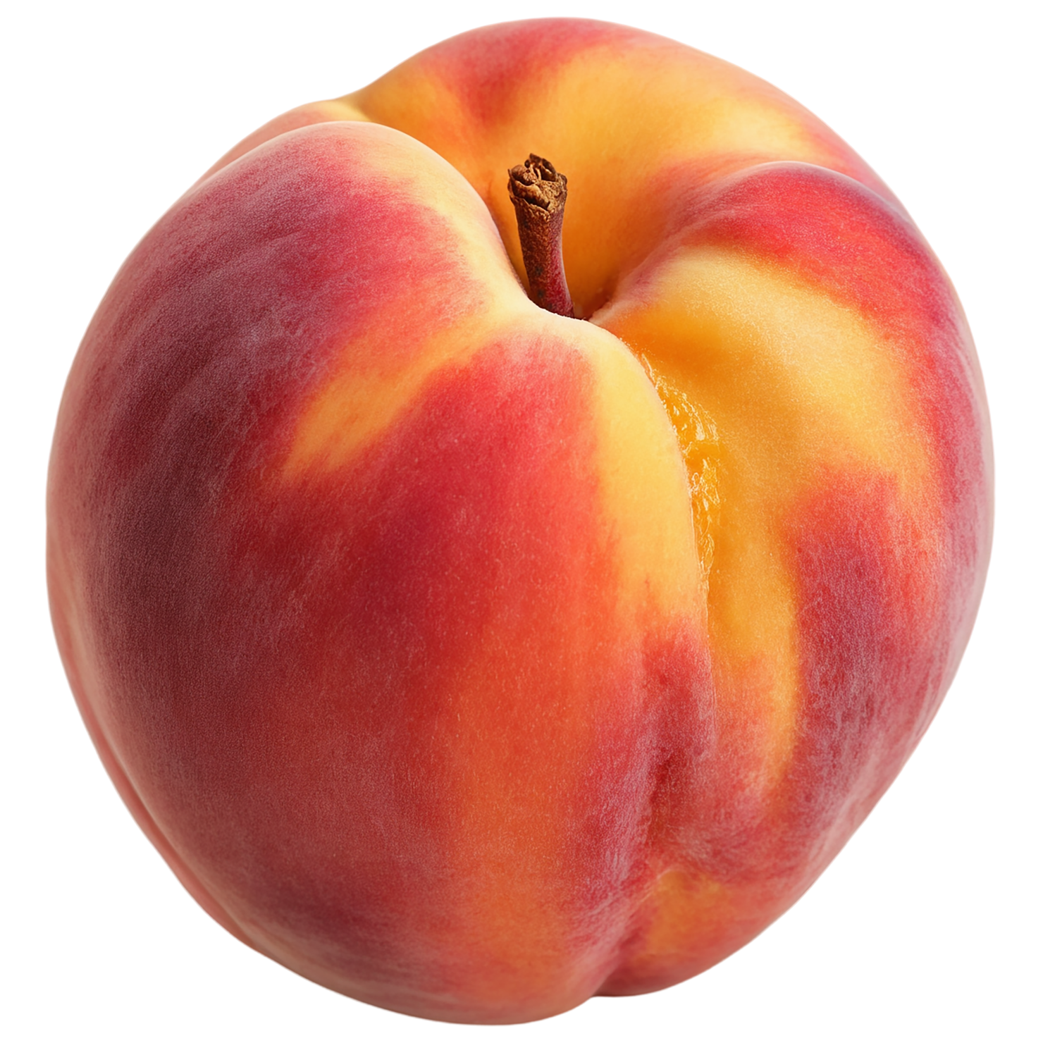 Peach fruit isolated on transparent background #1423