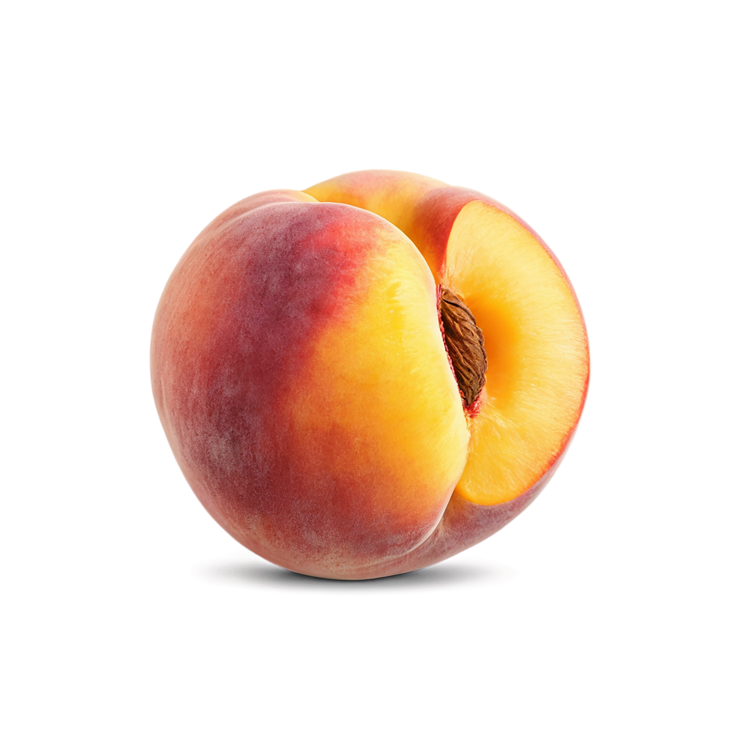 Peach fruit isolated on transparent background #1424