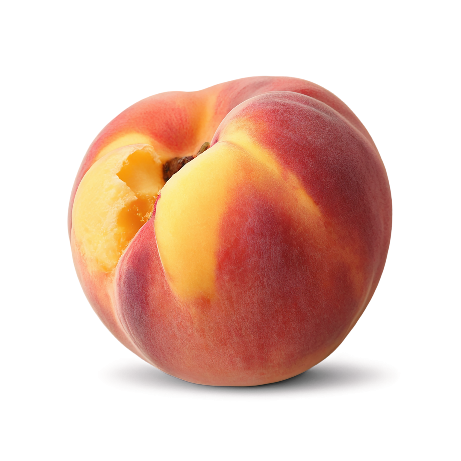 Peach fruit isolated on transparent background #1429
