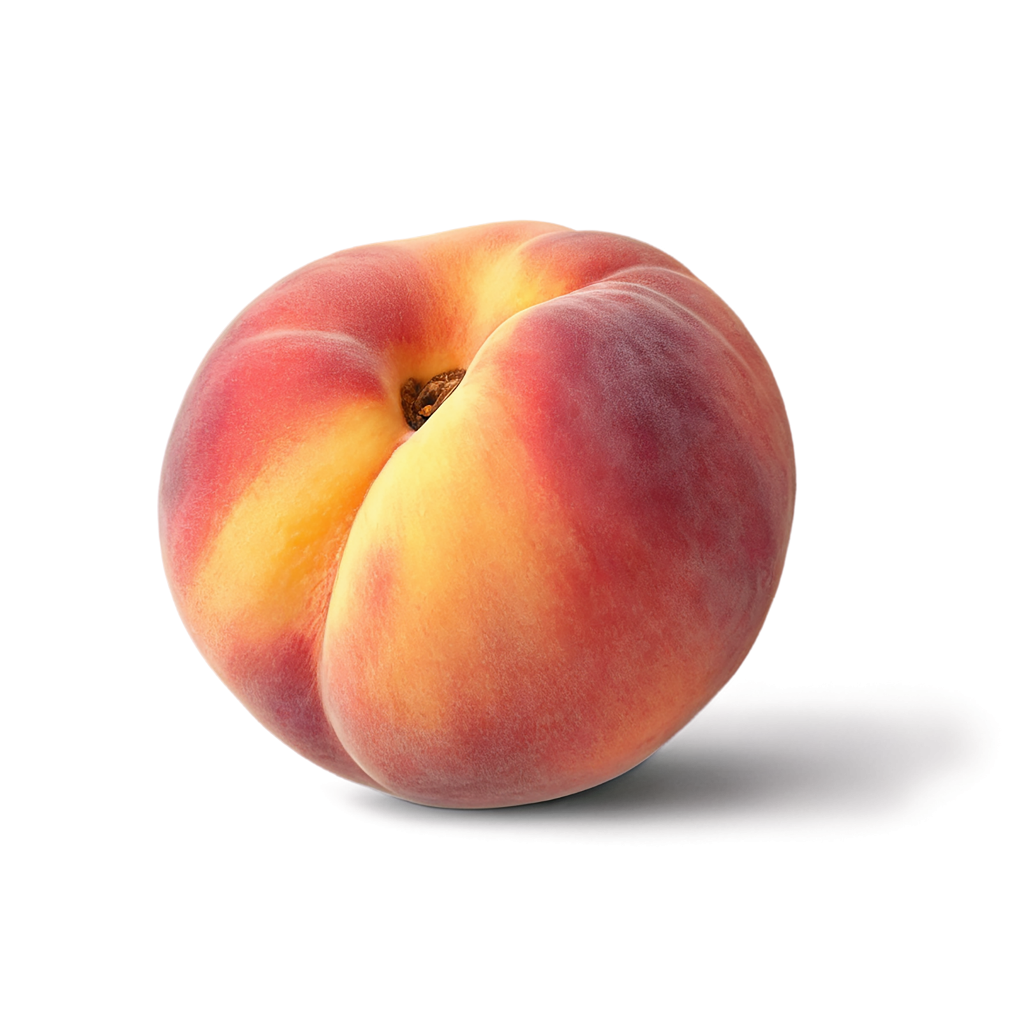 Peach fruit isolated on transparent background #1432