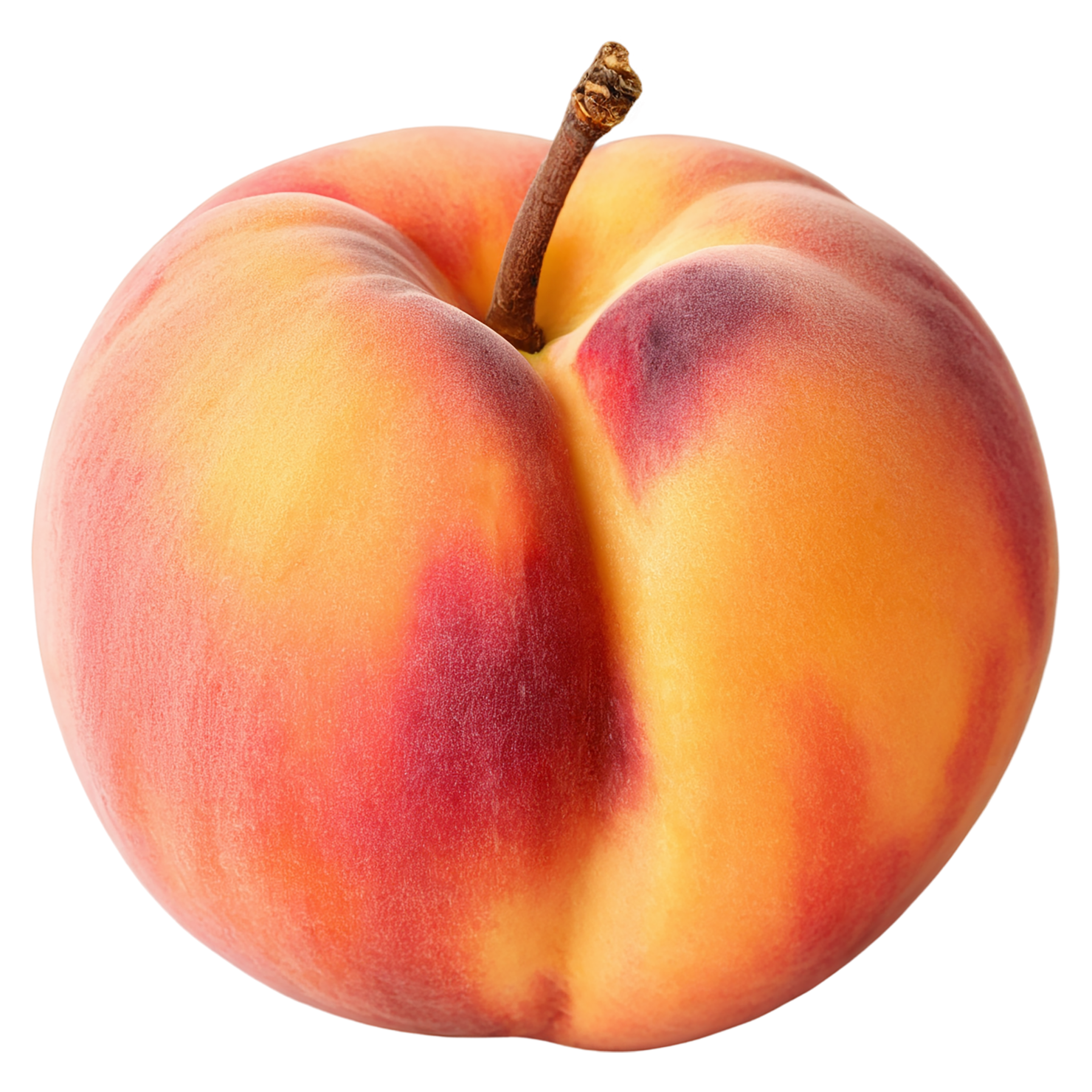Peach fruit isolated on transparent background #1433