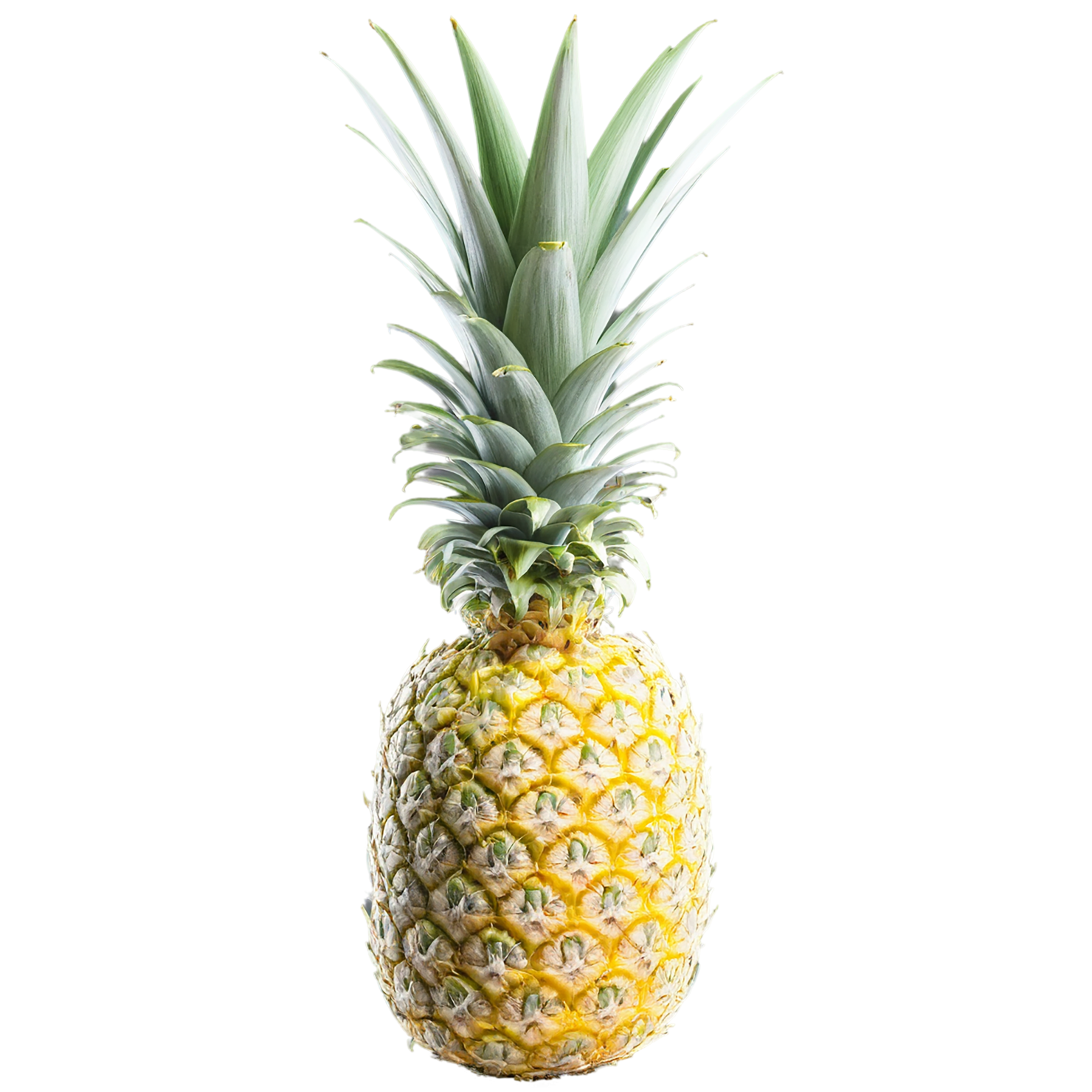 Pineapple fruit isolated on transparent background #1500