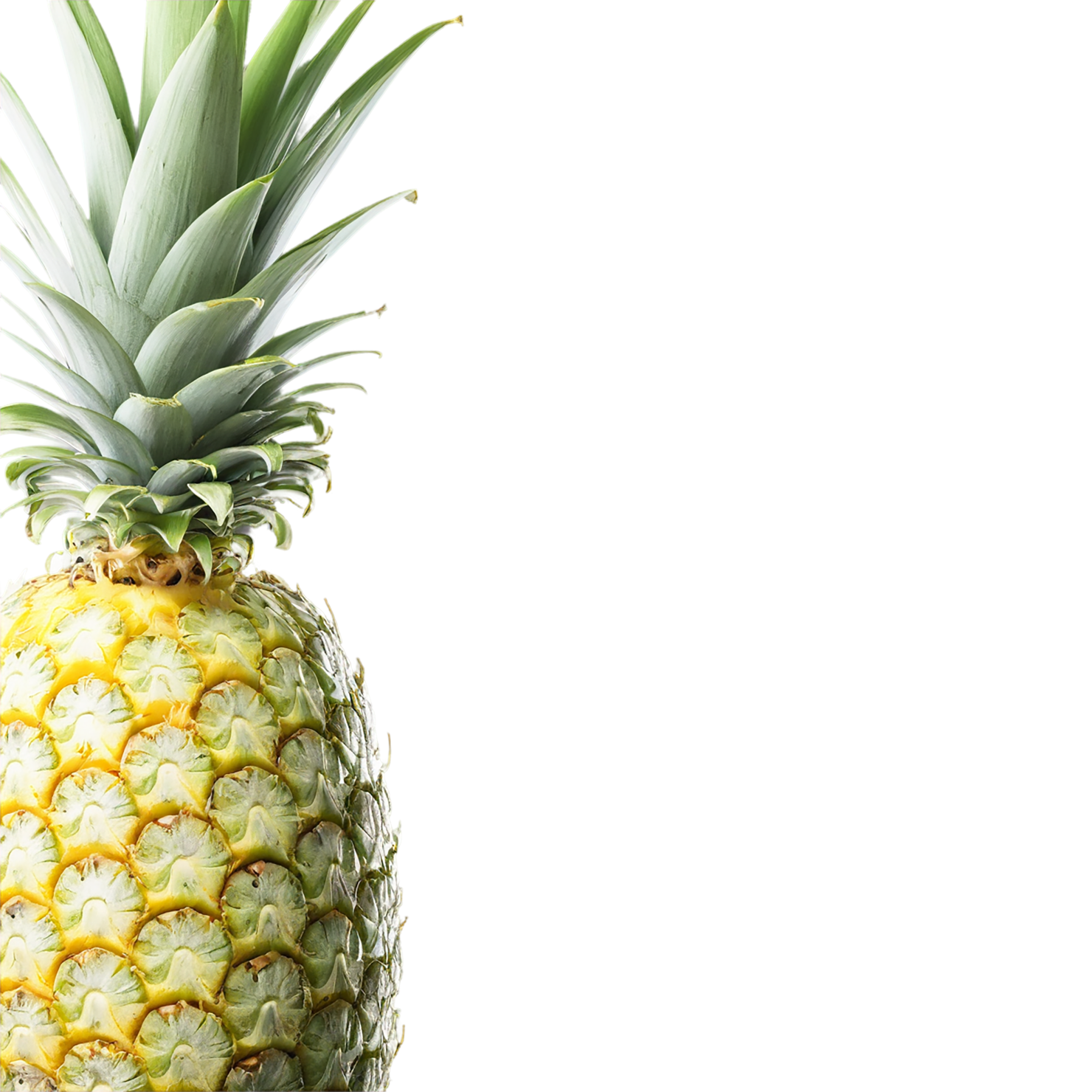 Pineapple fruit isolated on transparent background #1519