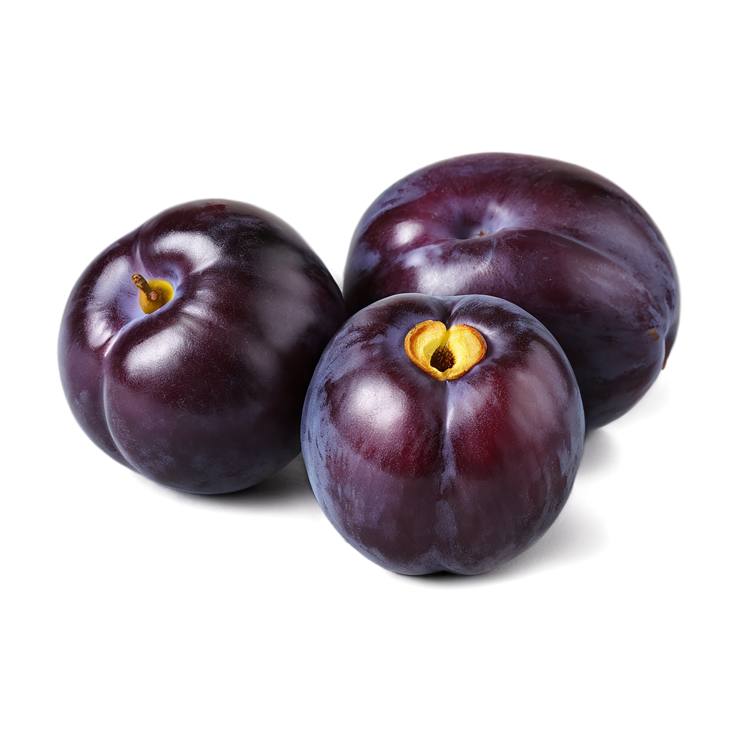 Plum fruit isolated on transparent background #1595