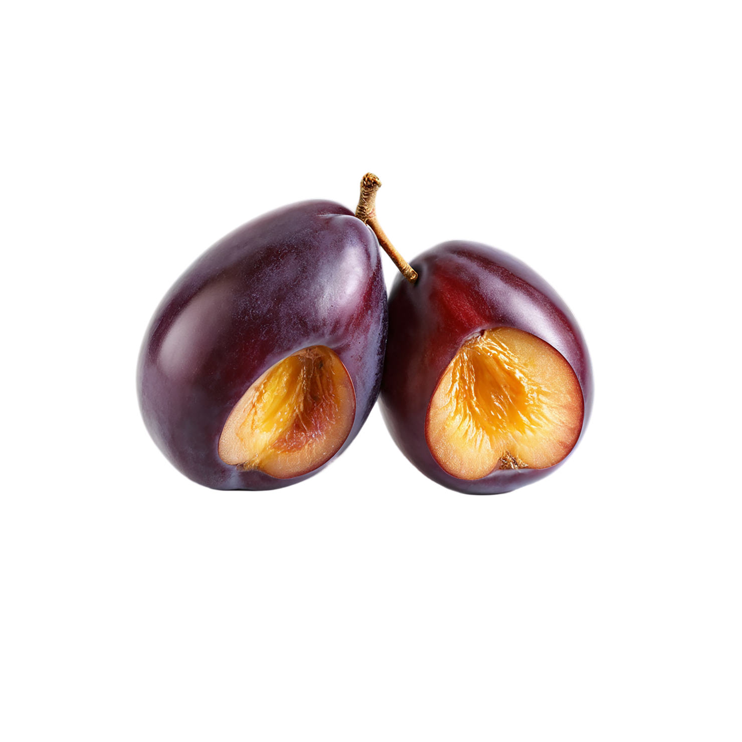 Plum fruit isolated on transparent background #1599
