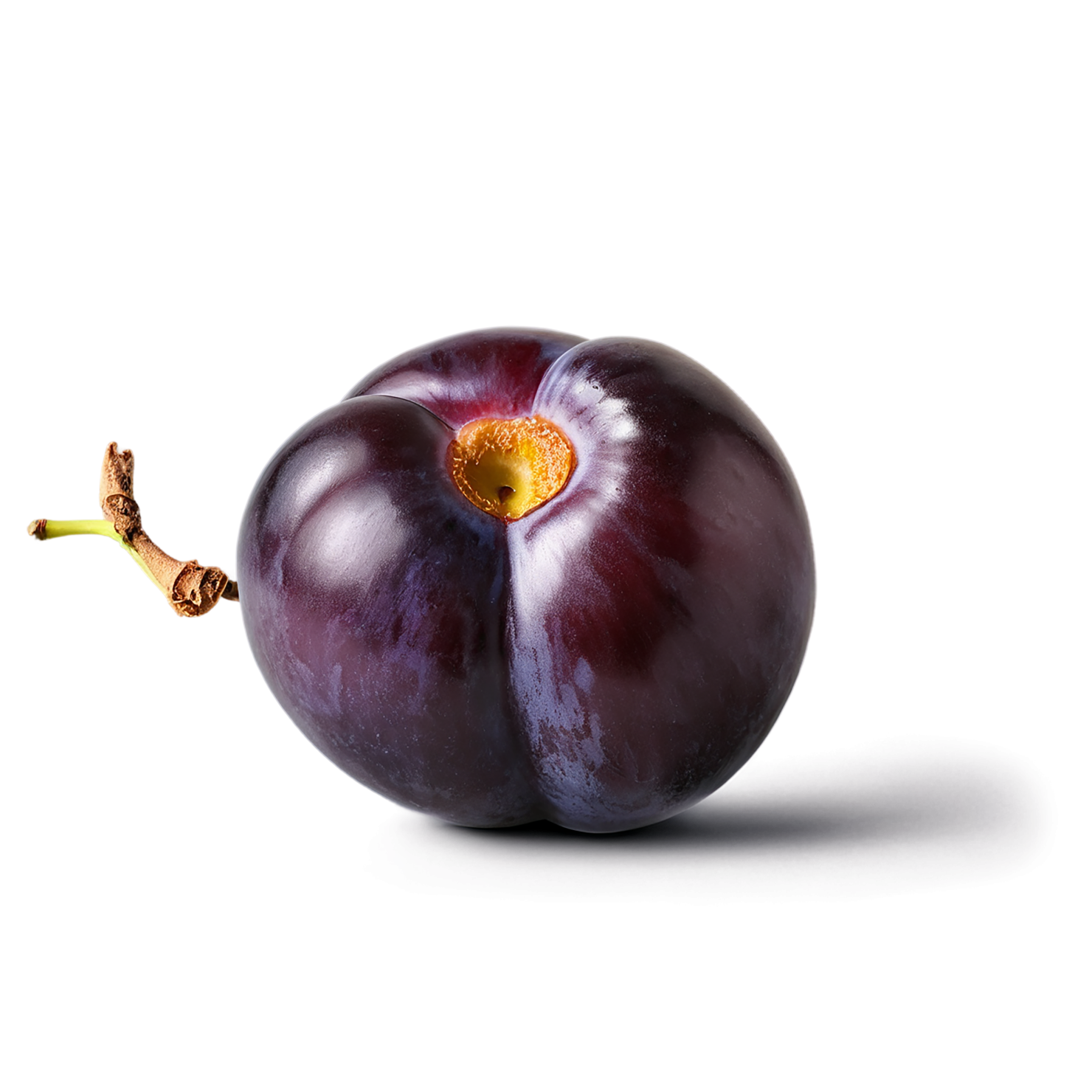 Plum fruit isolated on transparent background #1603