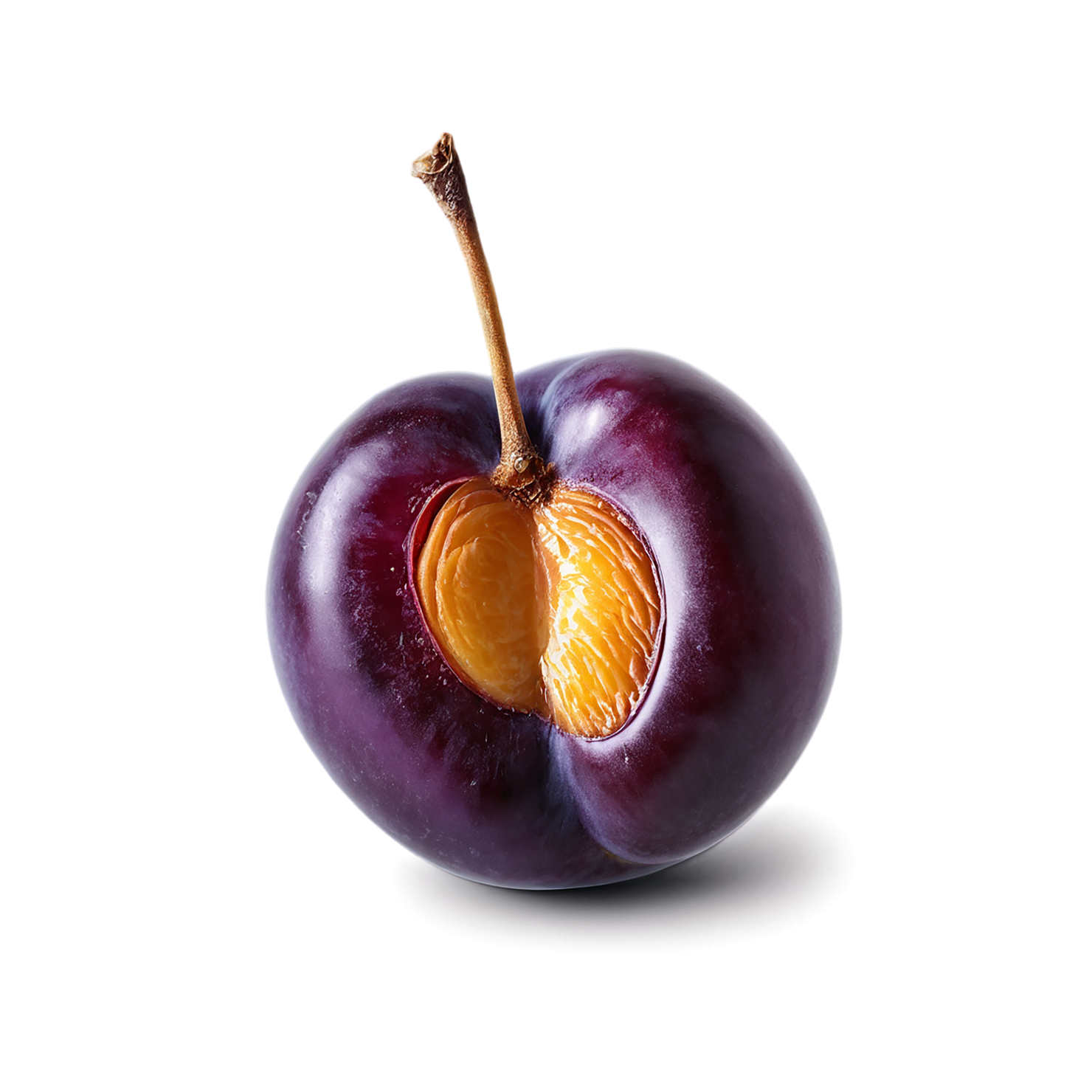 Plum fruit isolated on transparent background #1609