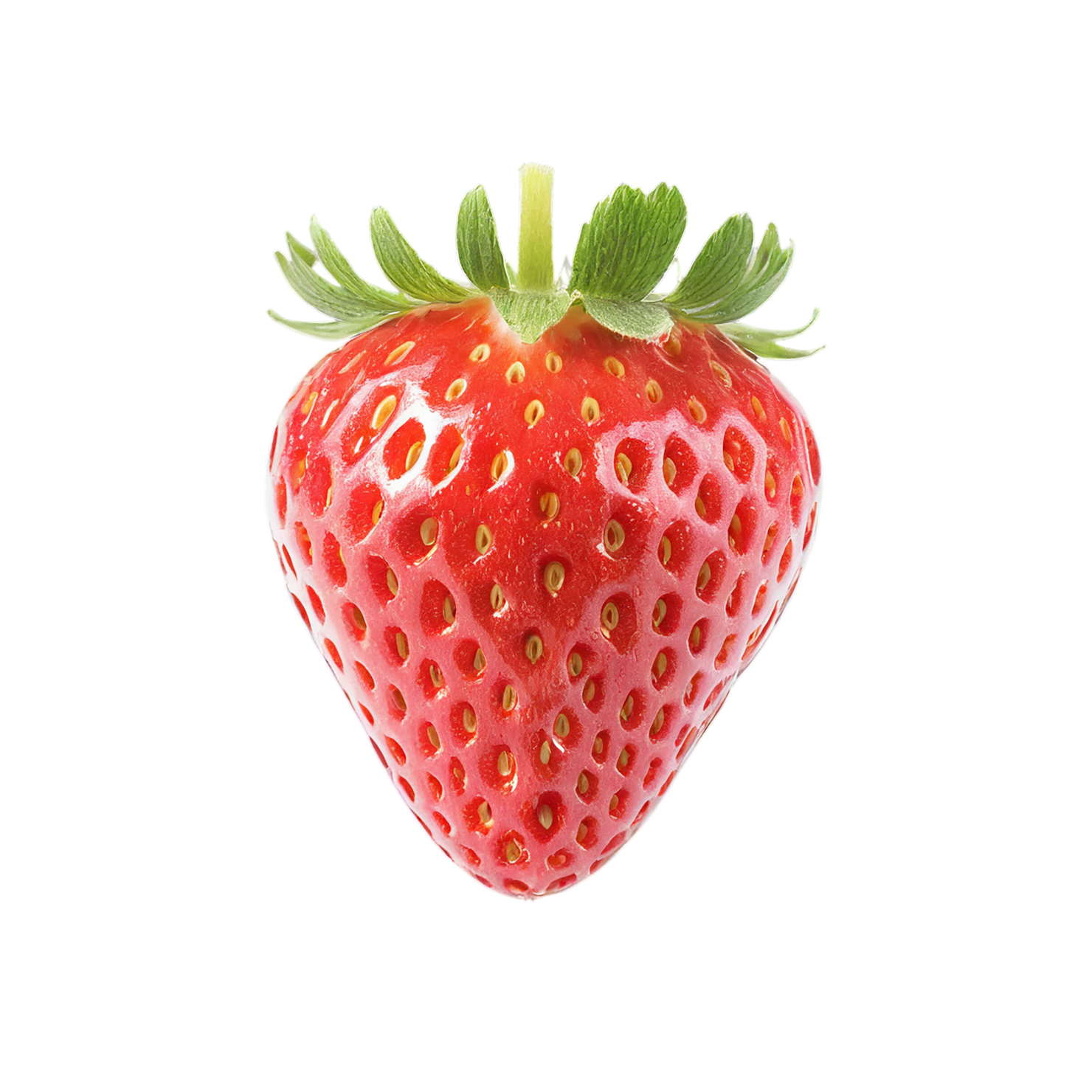 Strawberry fruit isolated on transparent background #1752