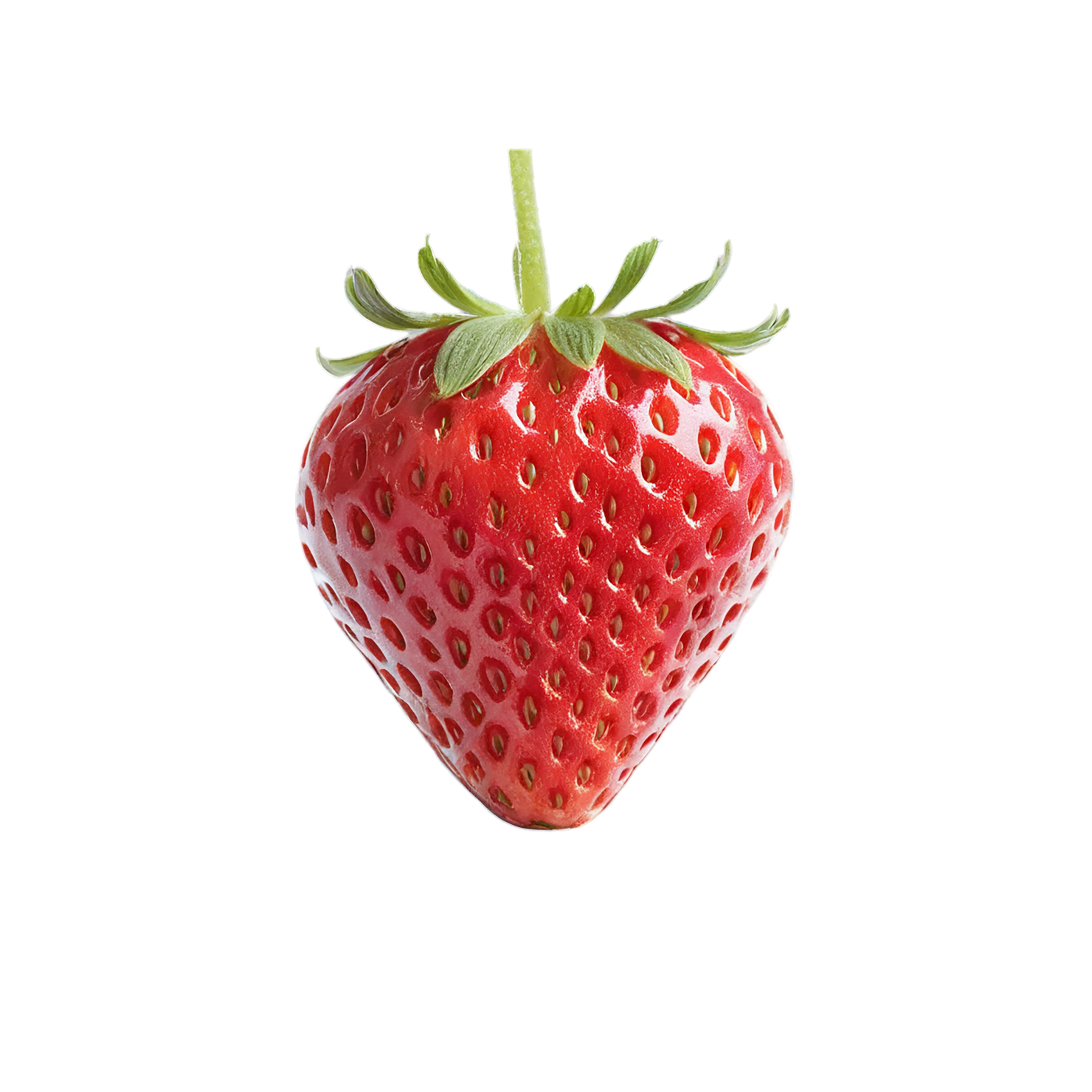 Strawberry fruit isolated on transparent background #1754