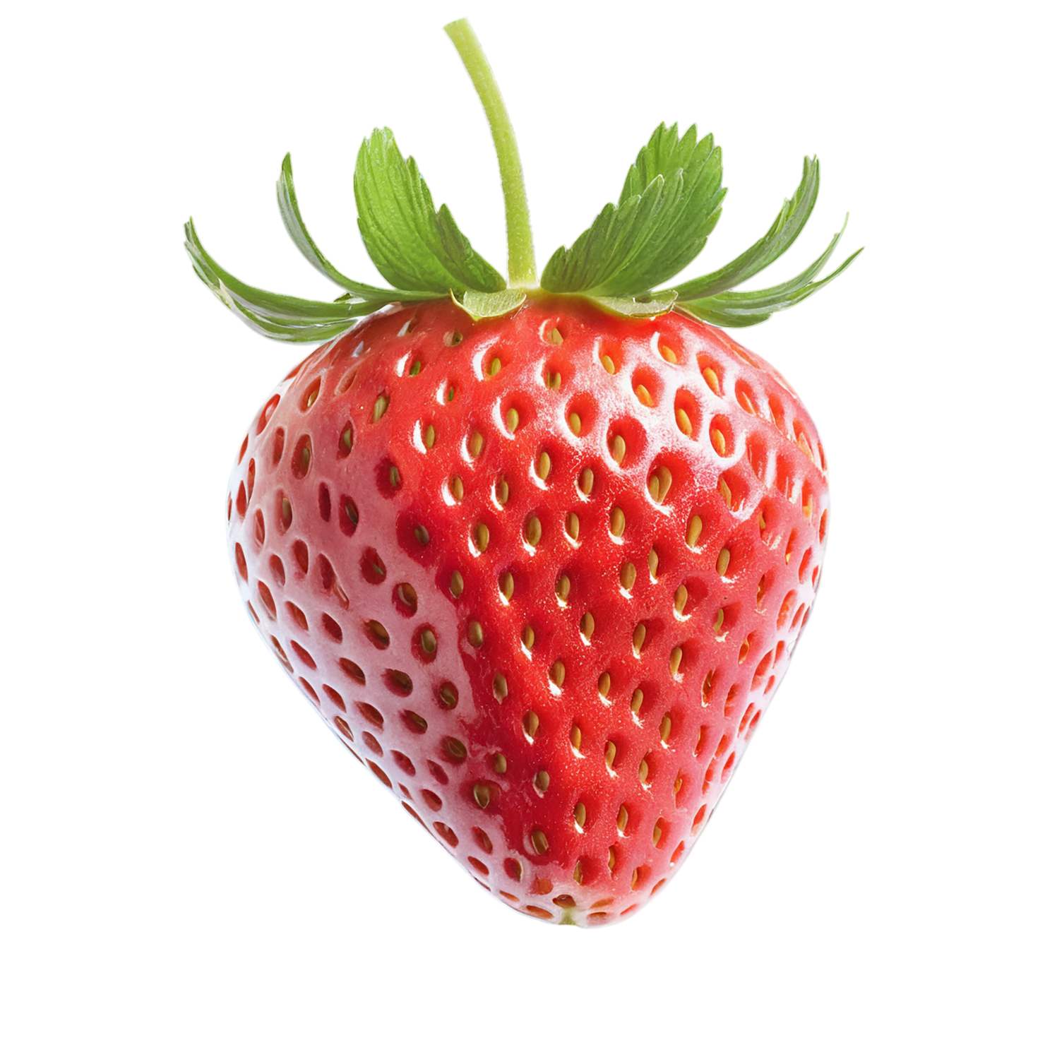 Strawberry fruit isolated on transparent background #1761