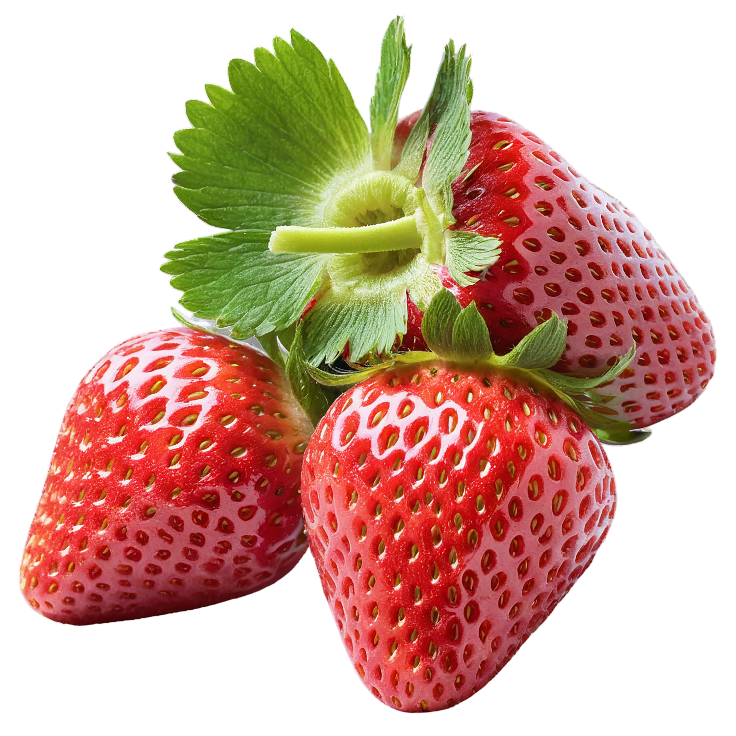 Strawberry fruit isolated on transparent background #1766