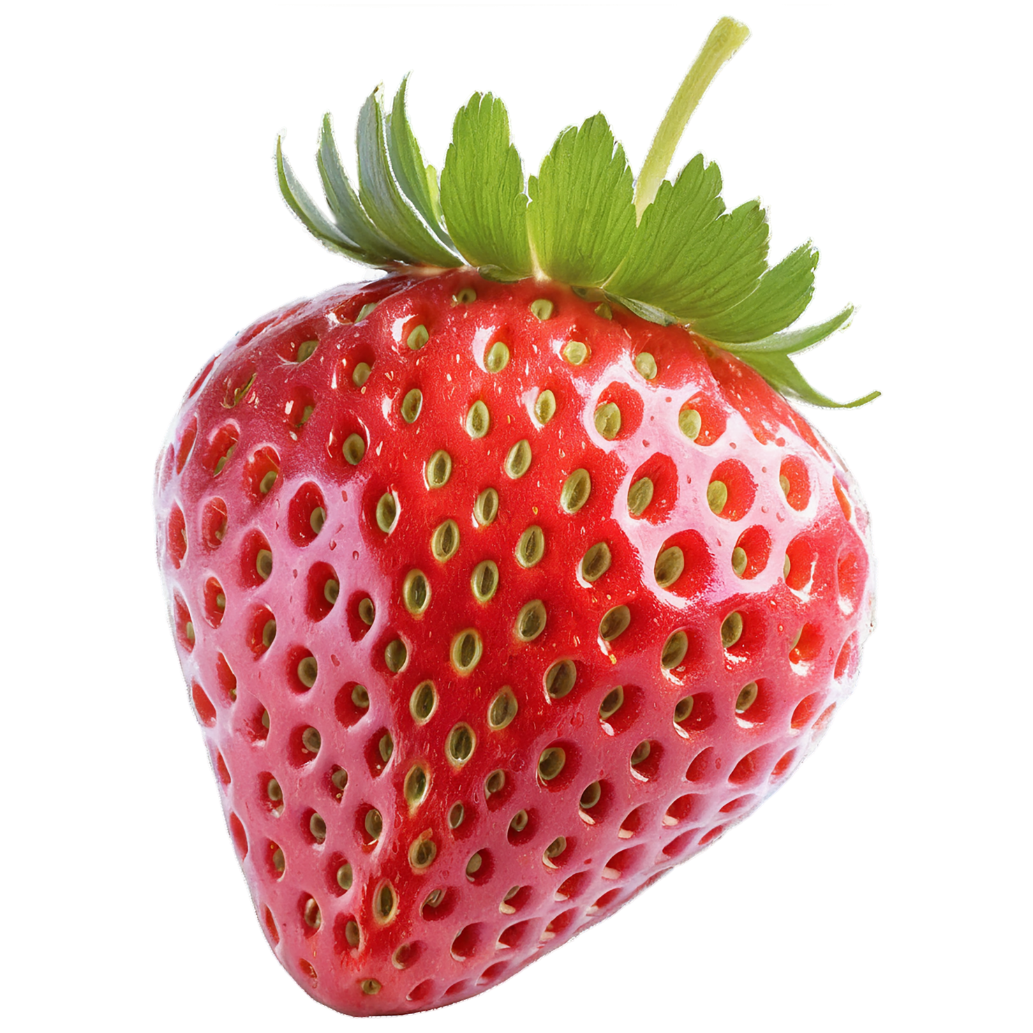Strawberry fruit isolated on transparent background #1768