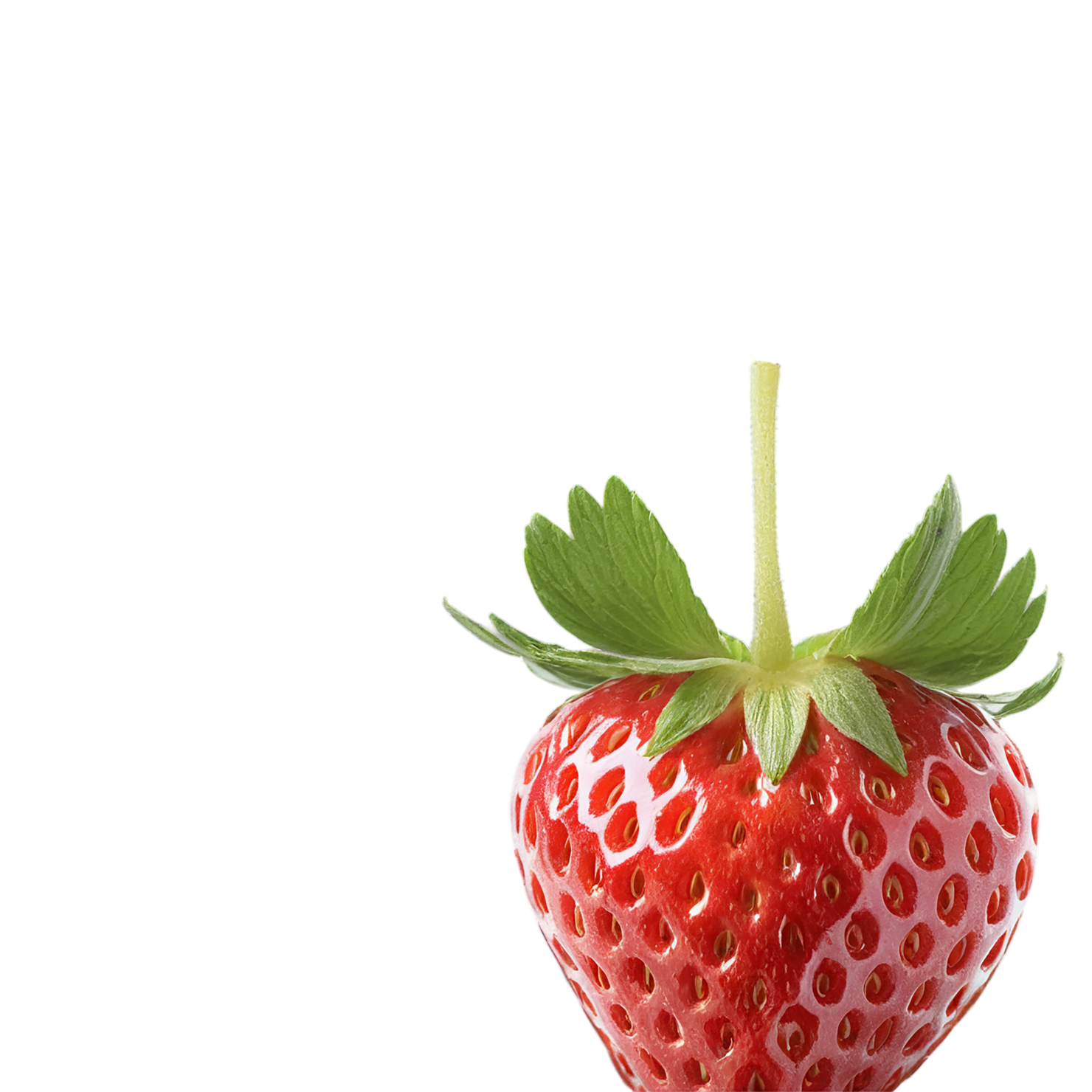 Strawberry fruit isolated on transparent background #1772