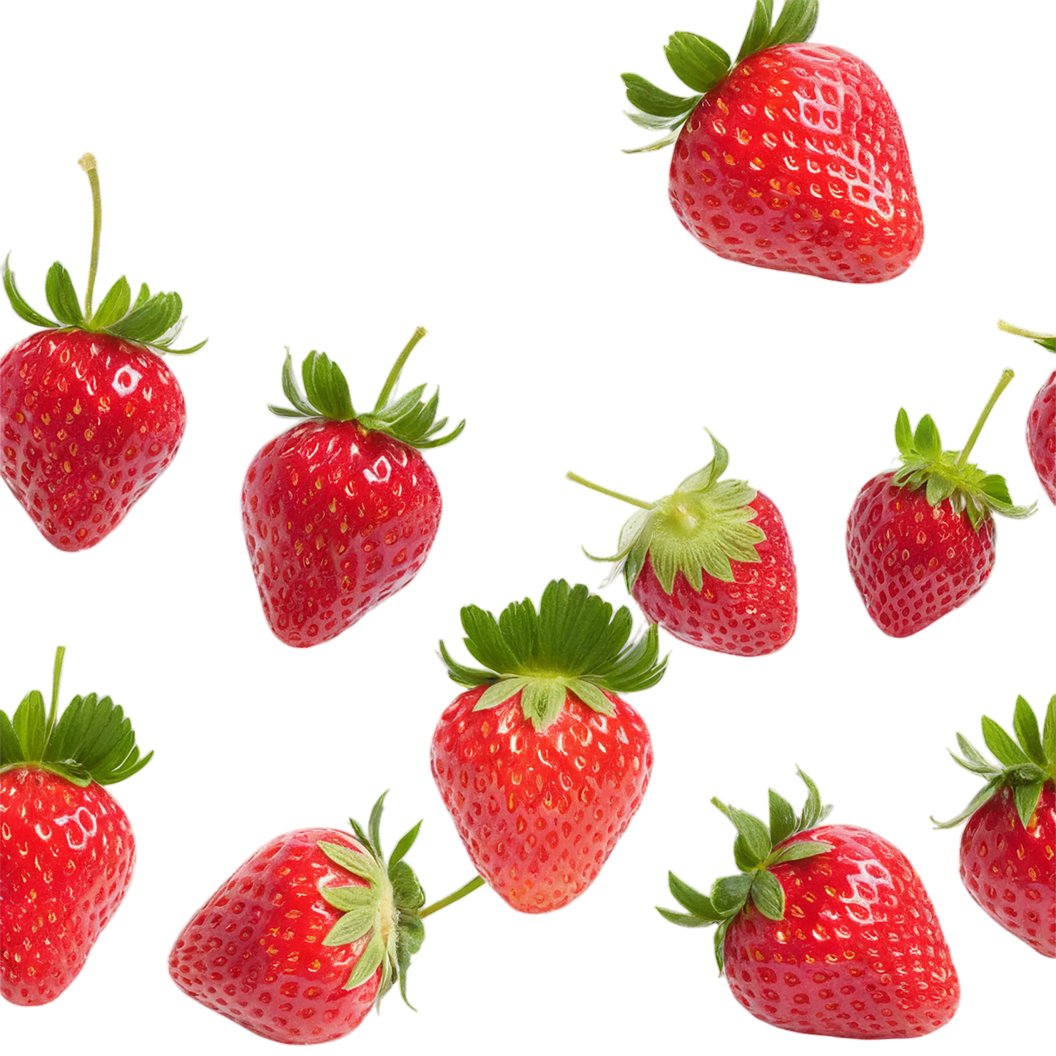 Strawberry fruit isolated on transparent background #1810