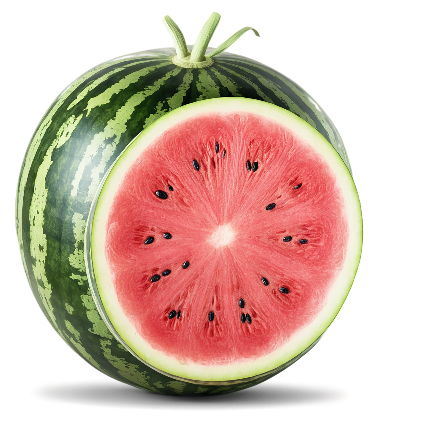Watermelon fruit isolated on transparent background #1822
