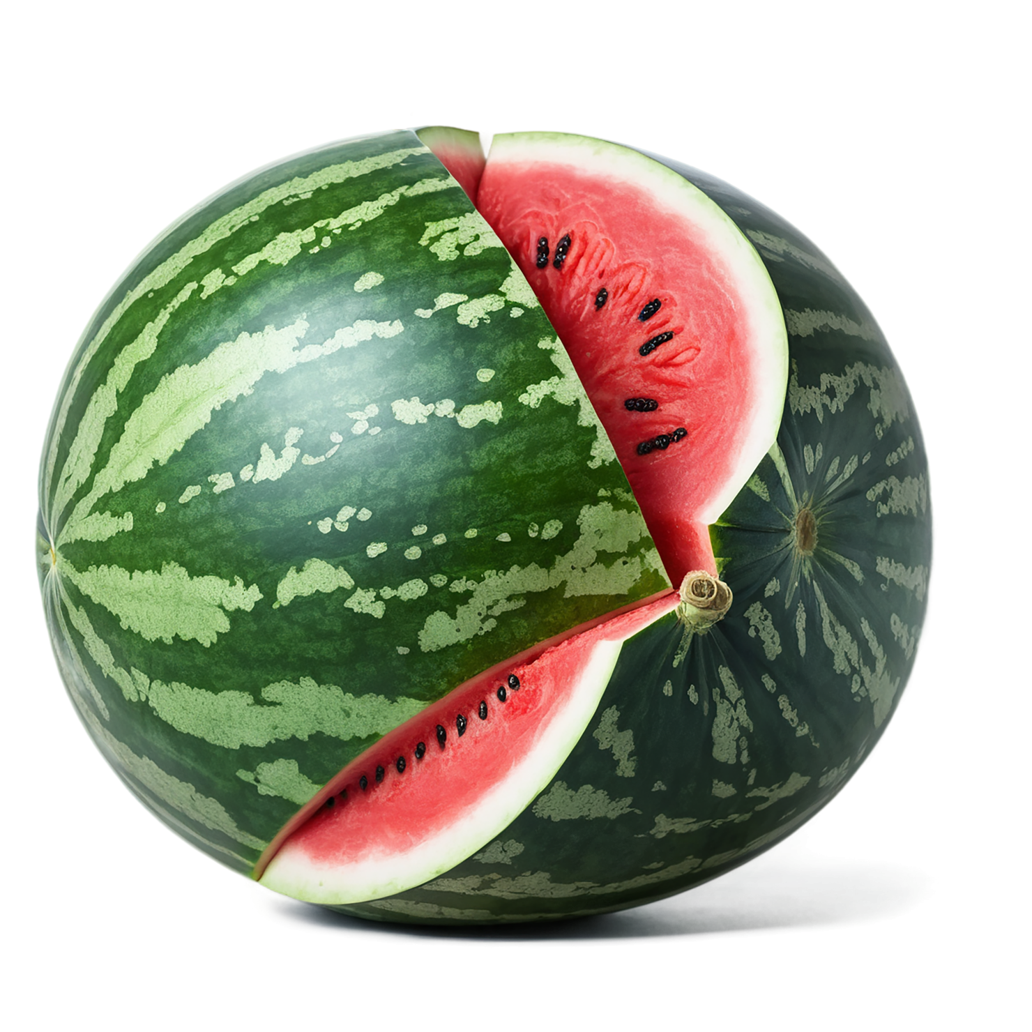 Watermelon fruit isolated on transparent background #1831