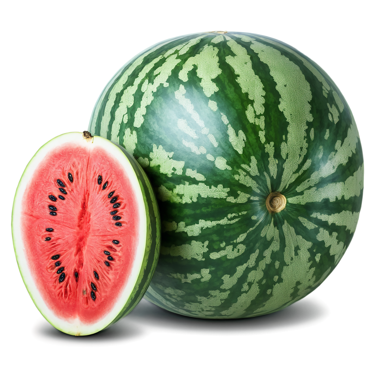 Watermelon fruit isolated on transparent background #1832