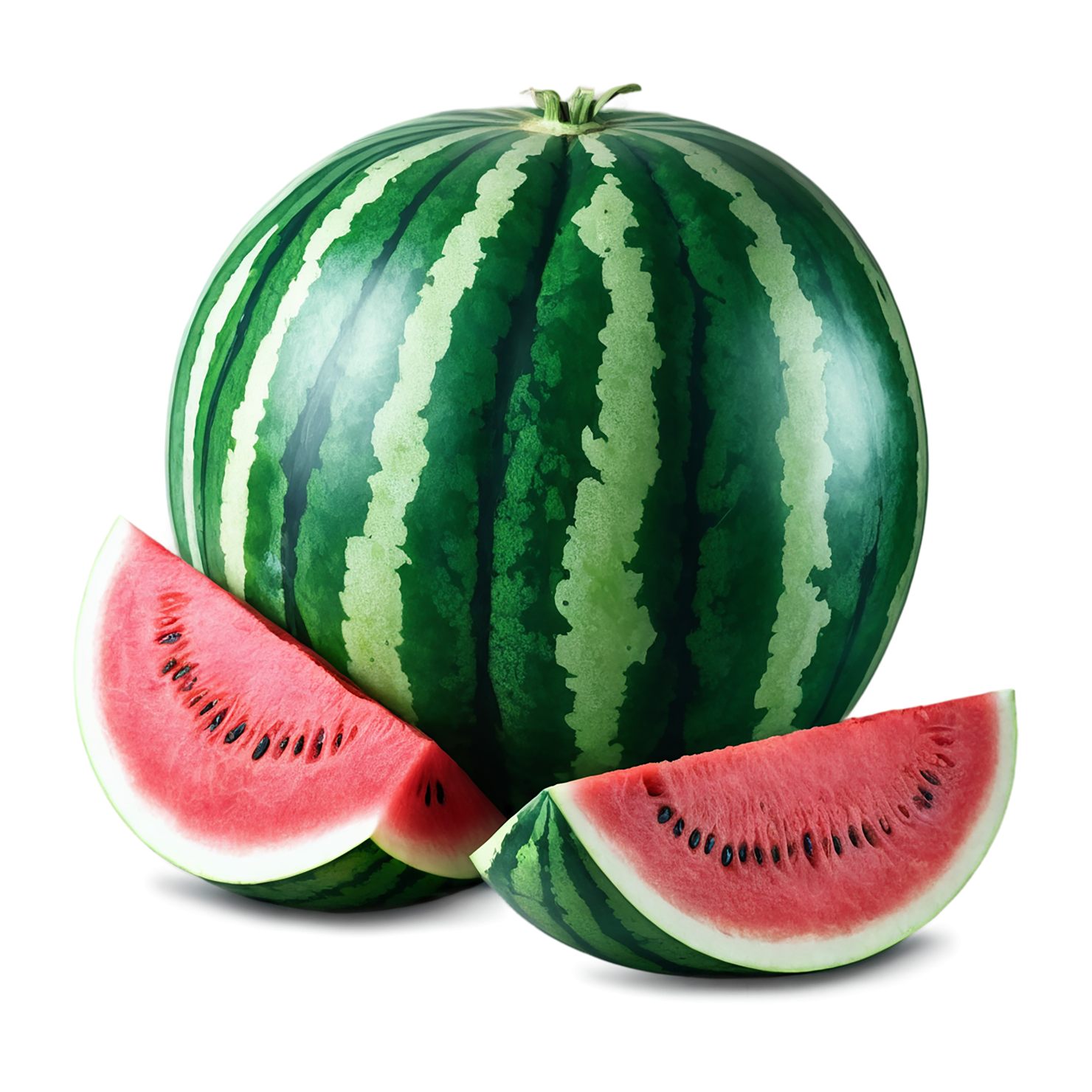 Watermelon fruit isolated on transparent background #1834