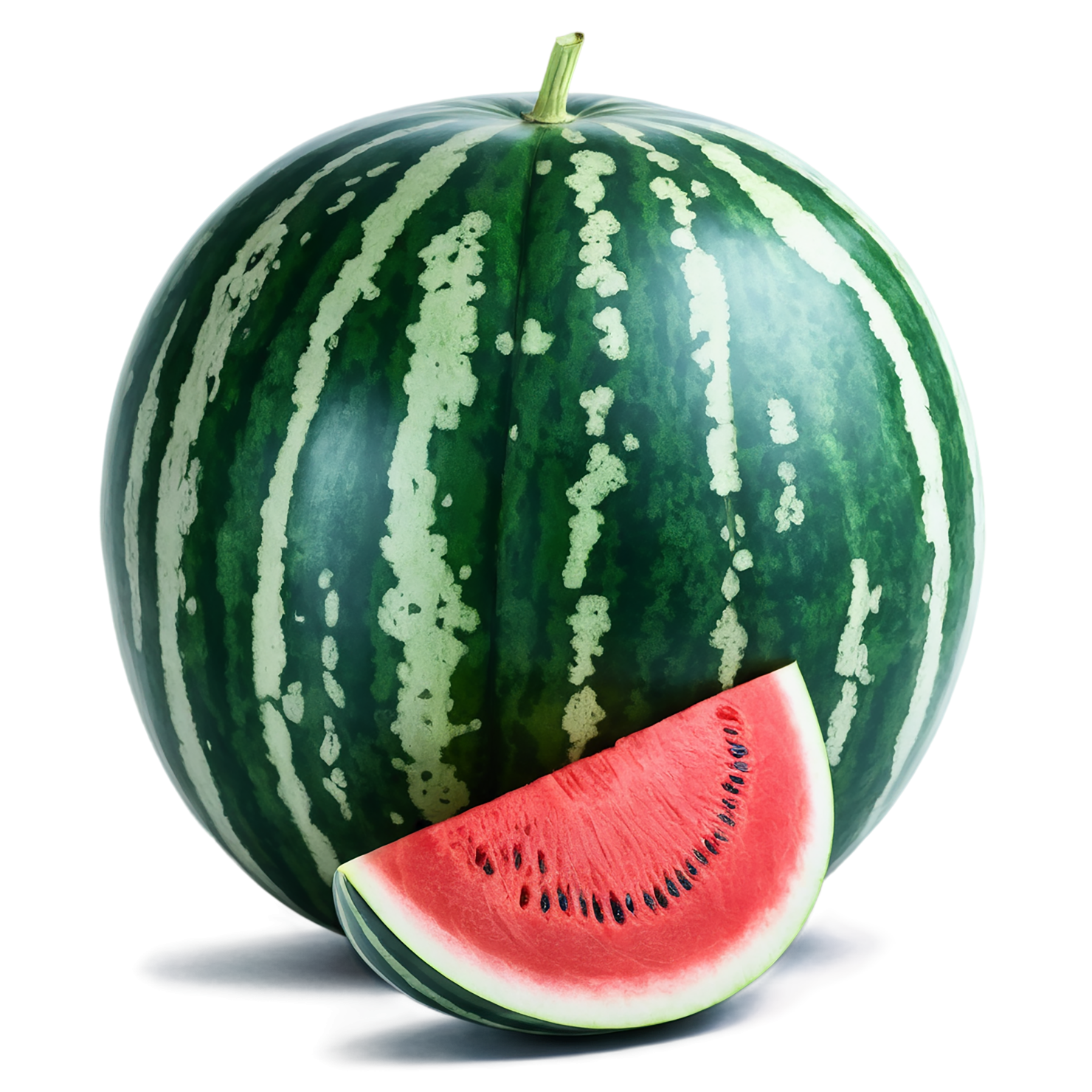 Watermelon fruit isolated on transparent background #1838