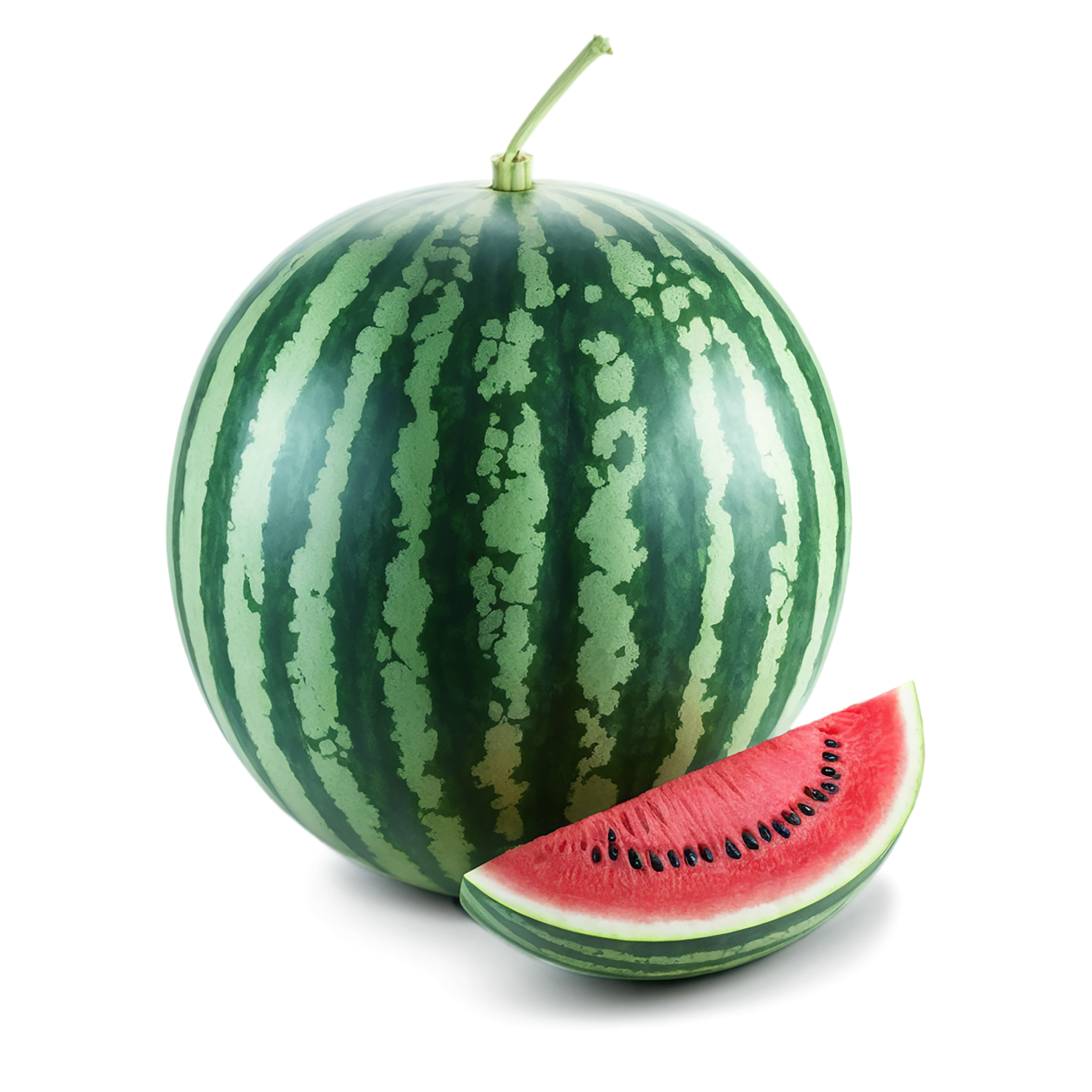 Watermelon fruit isolated on transparent background #1839