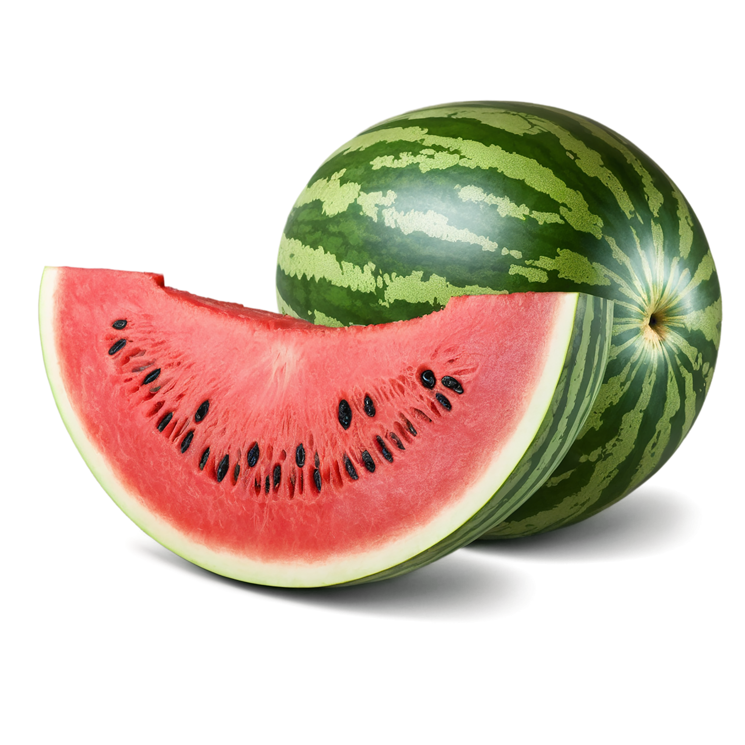 Watermelon fruit isolated on transparent background #1844