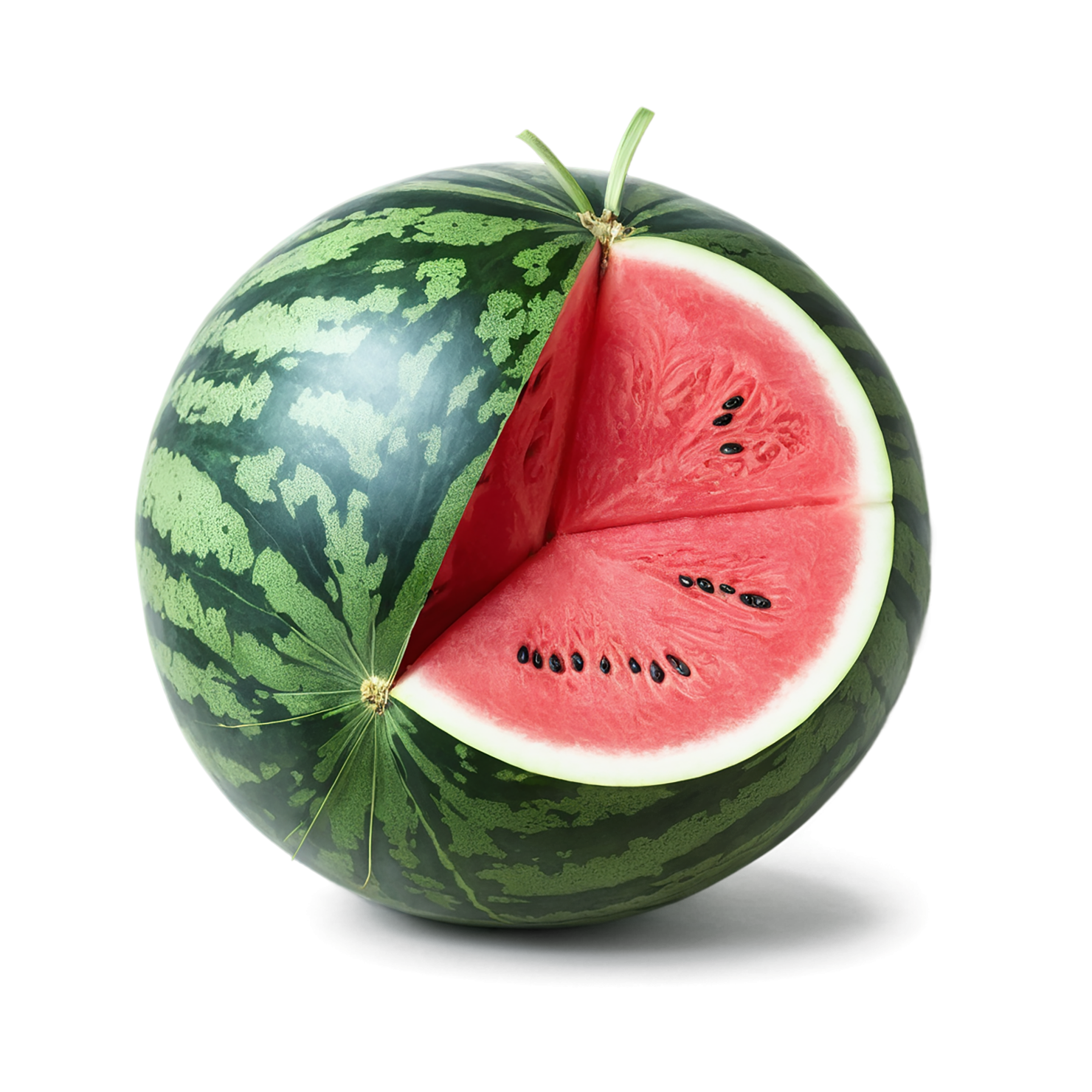Watermelon fruit isolated on transparent background #1845