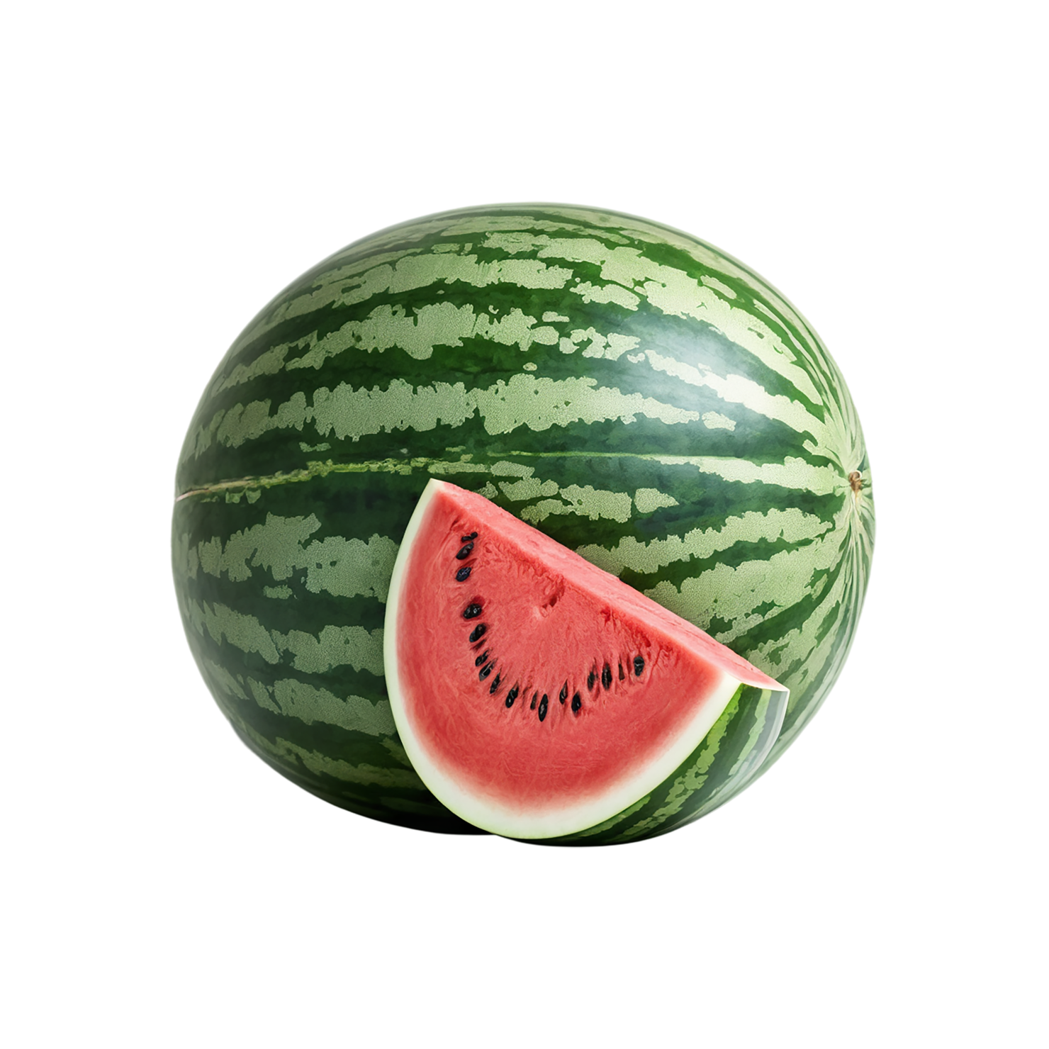 Watermelon fruit isolated on transparent background #1850