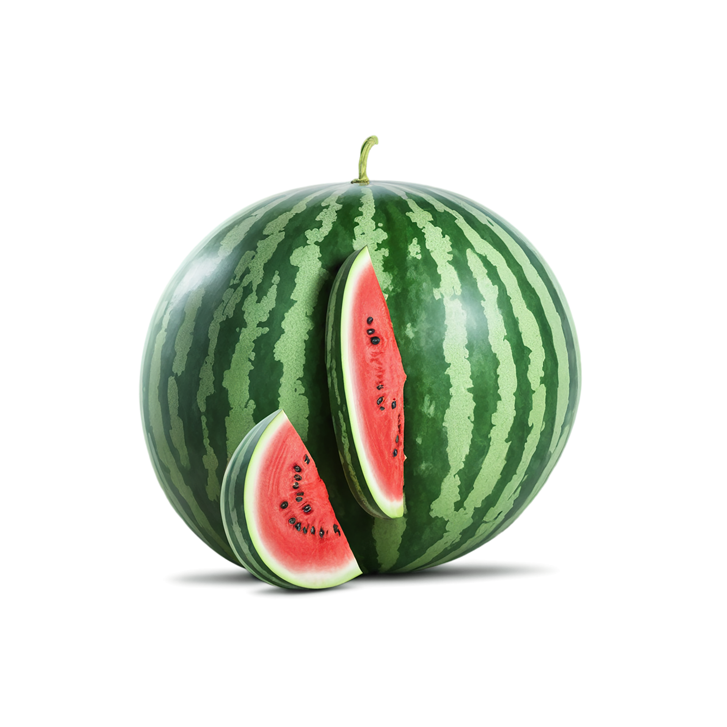 Watermelon fruit isolated on transparent background #1861