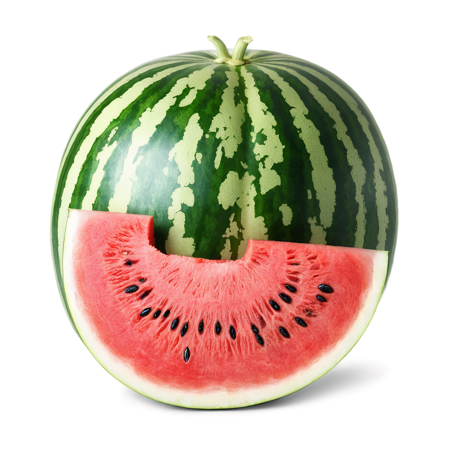 Watermelon fruit isolated on transparent background #1868