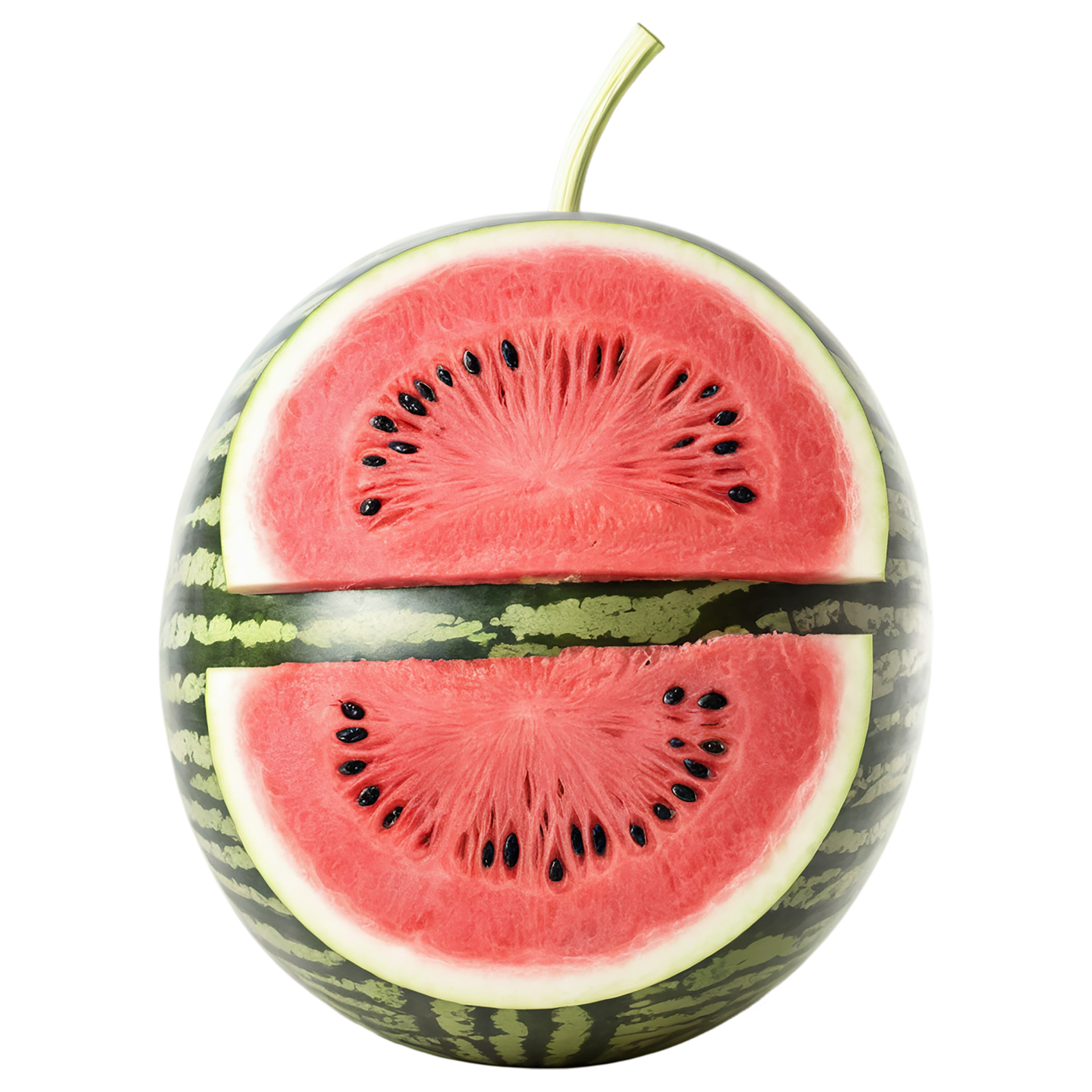 Watermelon fruit isolated on transparent background #1877