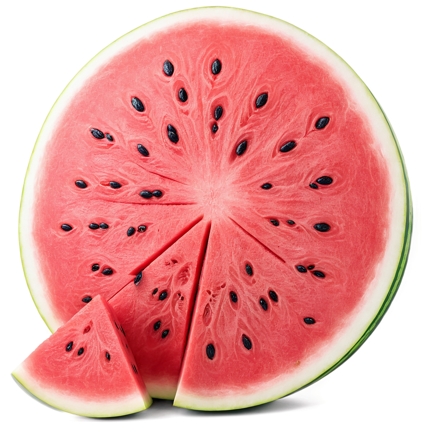 Watermelon fruit isolated on transparent background #1886