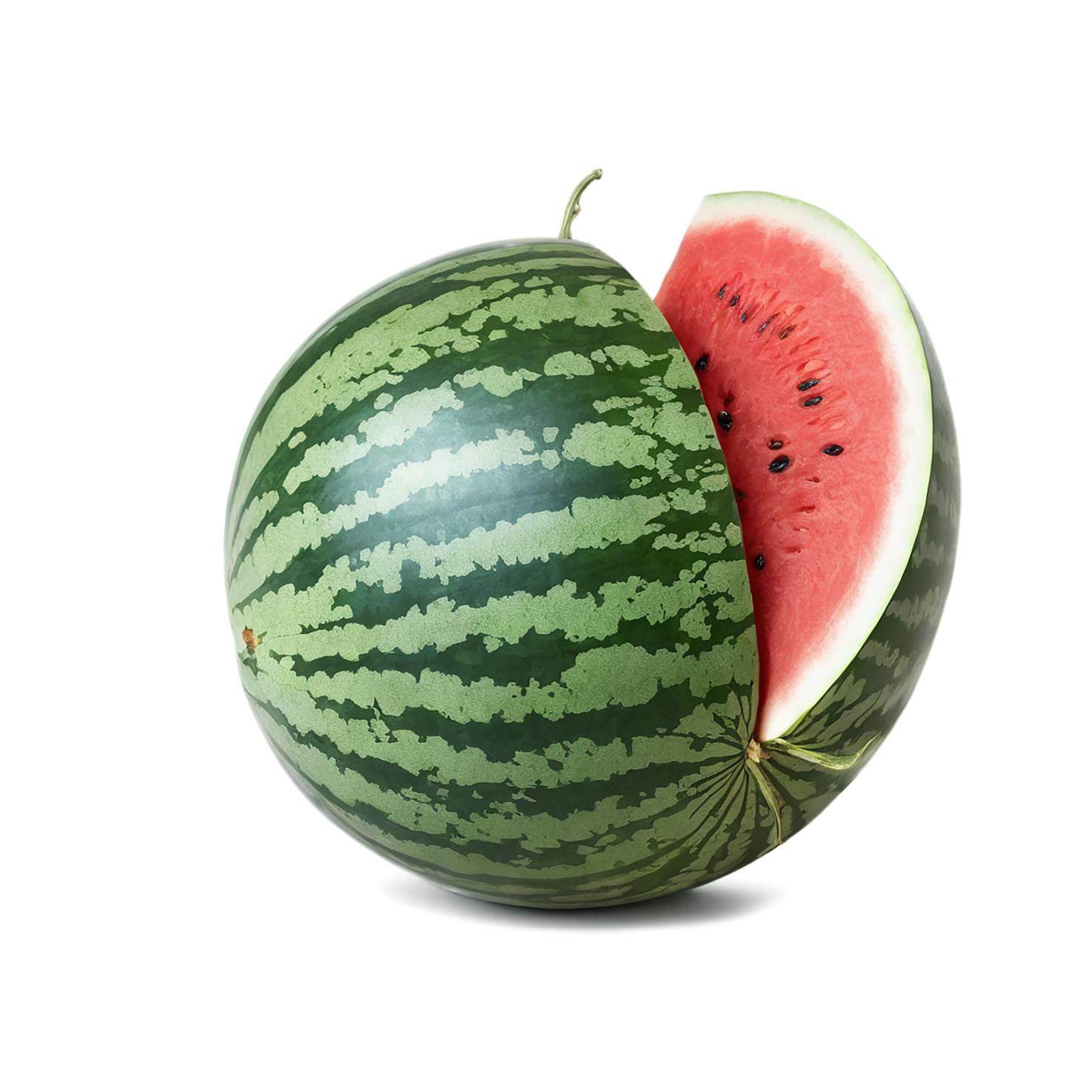 Watermelon fruit isolated on transparent background #1892