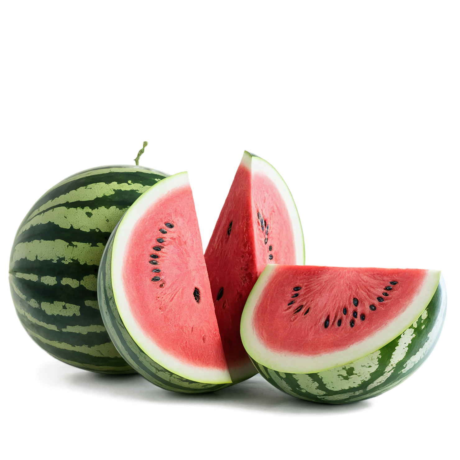 Watermelon fruit isolated on transparent background #1910