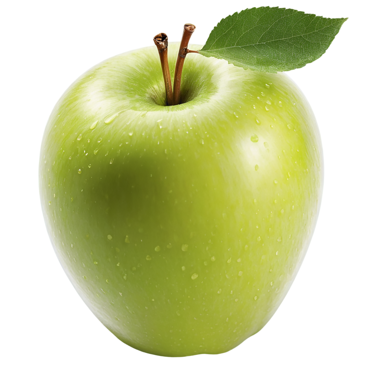 Green apple fruit isolated on transparent background #1915