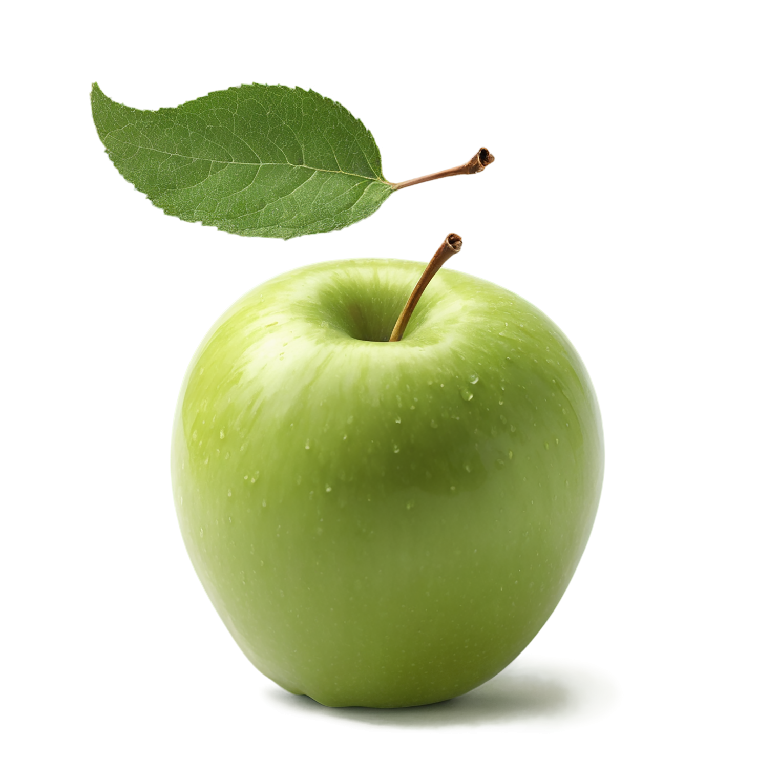 Green apple fruit isolated on transparent background #1916
