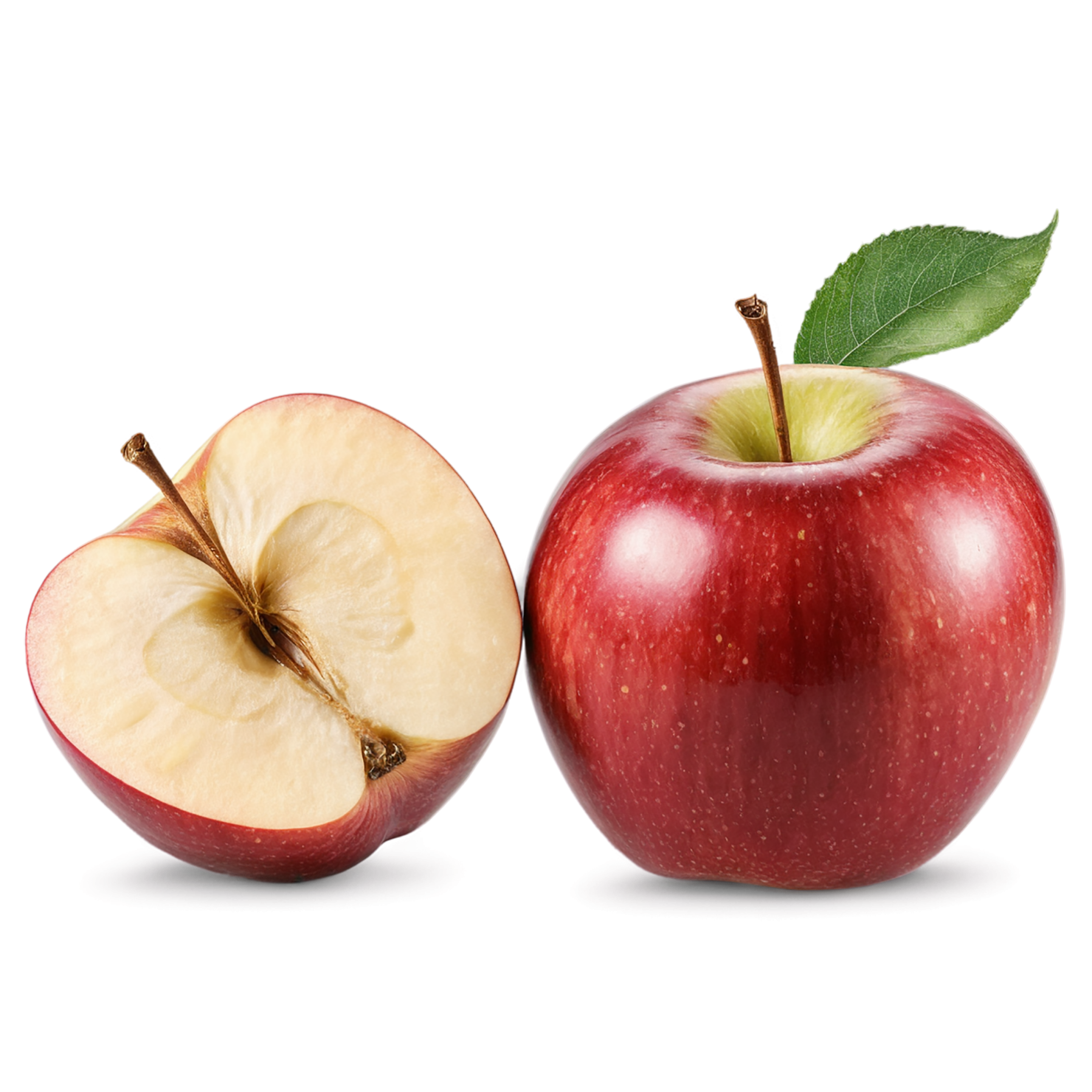 Red apple fruit isolated on transparent background #1925