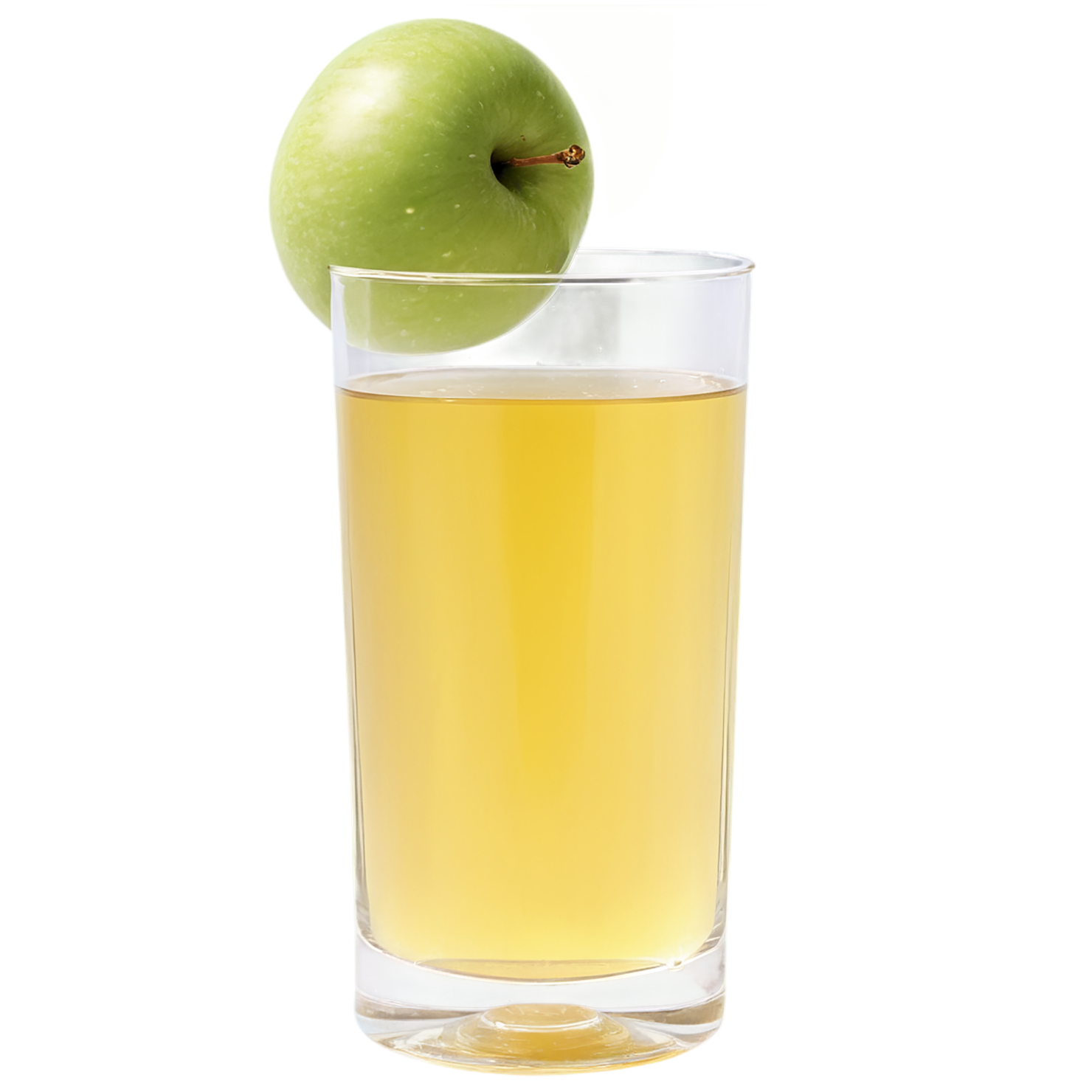 Glass of apple juice isolated on transparent background #1934