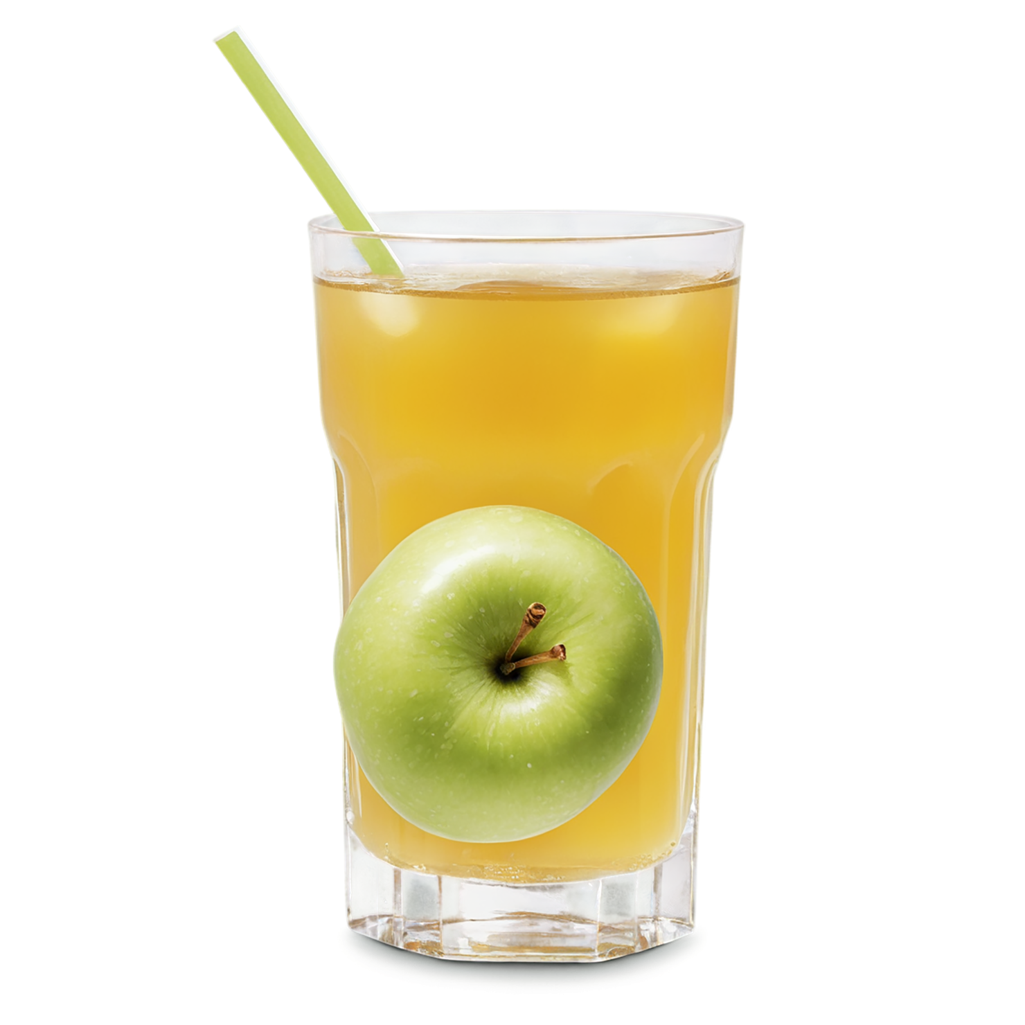 Glass of apple juice isolated on transparent background #1937