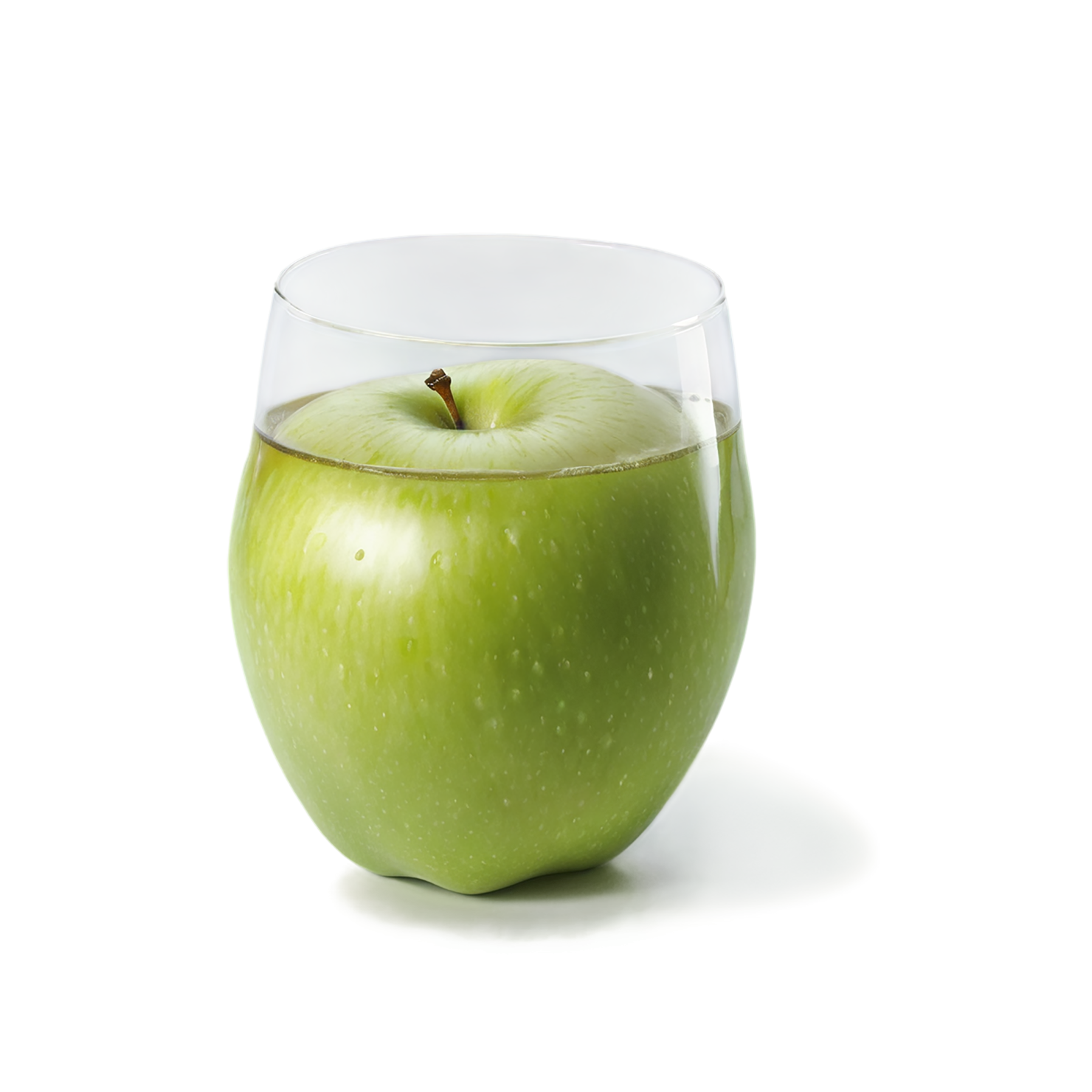 Glass of apple juice isolated on transparent background #1941