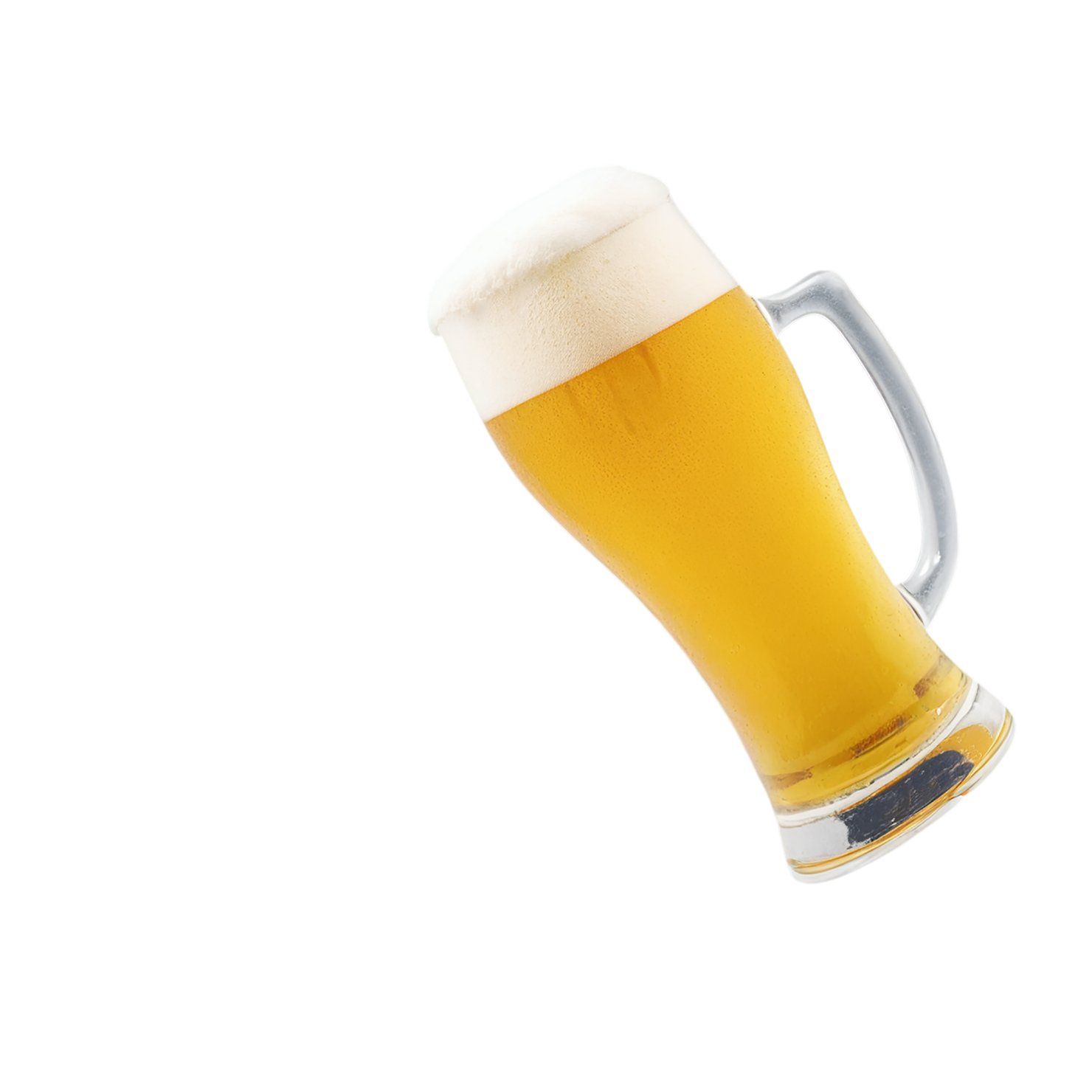 A glass of beer isolated on transparent background #1949