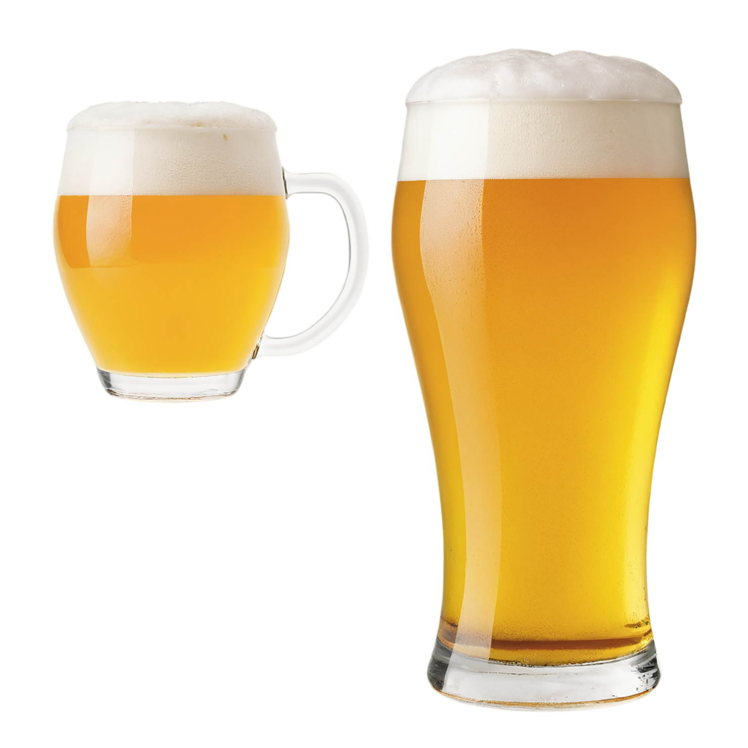 A glass of beer isolated on transparent background #1964