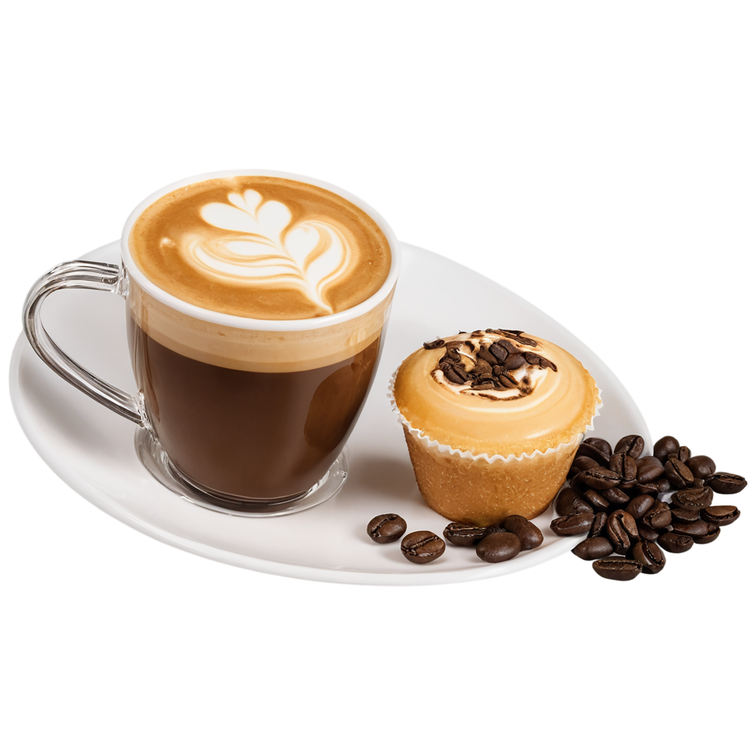 Caffettino cup isolated on transparent background #1985