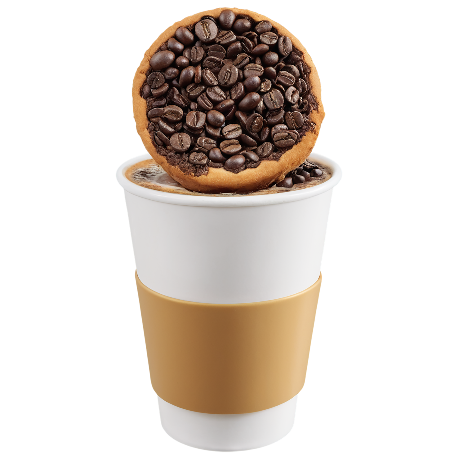 Caffettino cup isolated on transparent background #1989