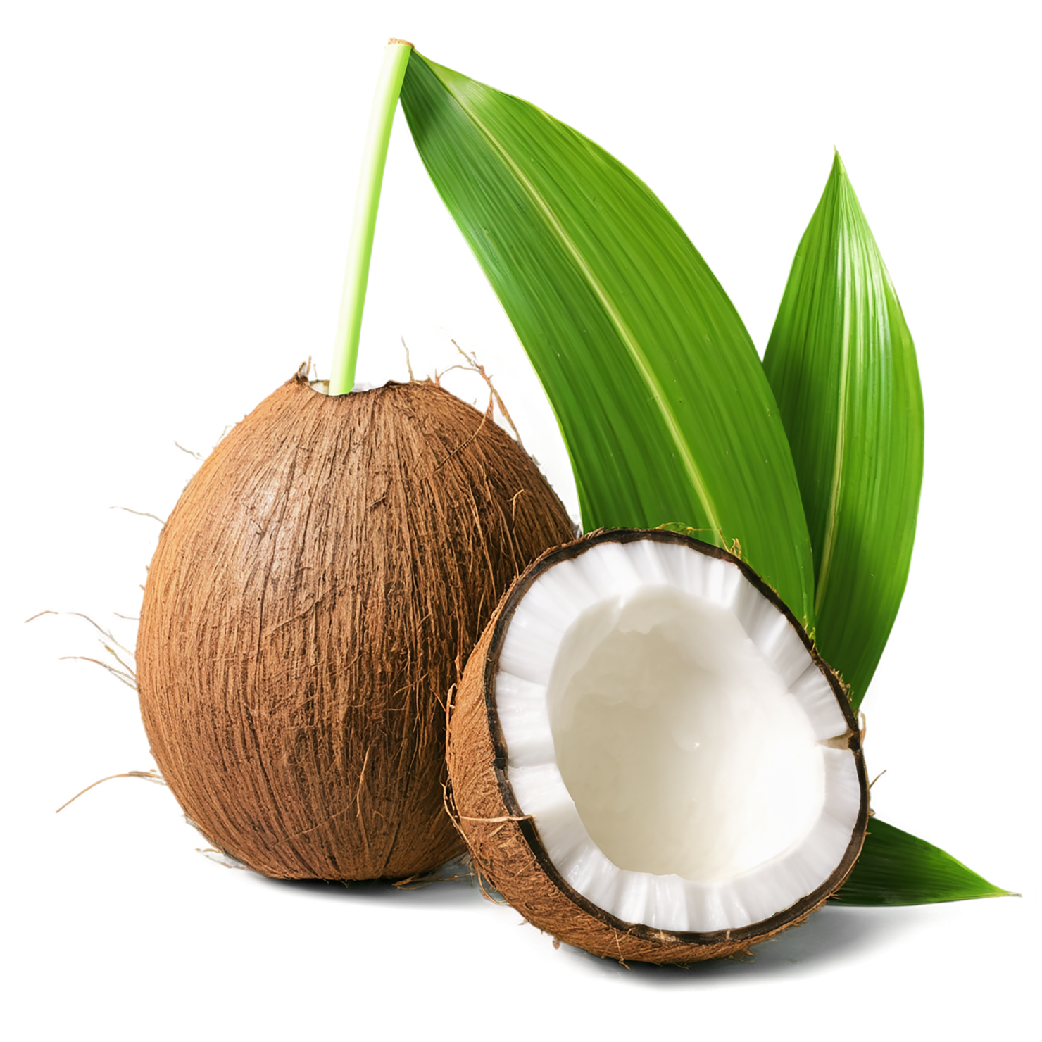 Coconut water isolated on transparent background #2021