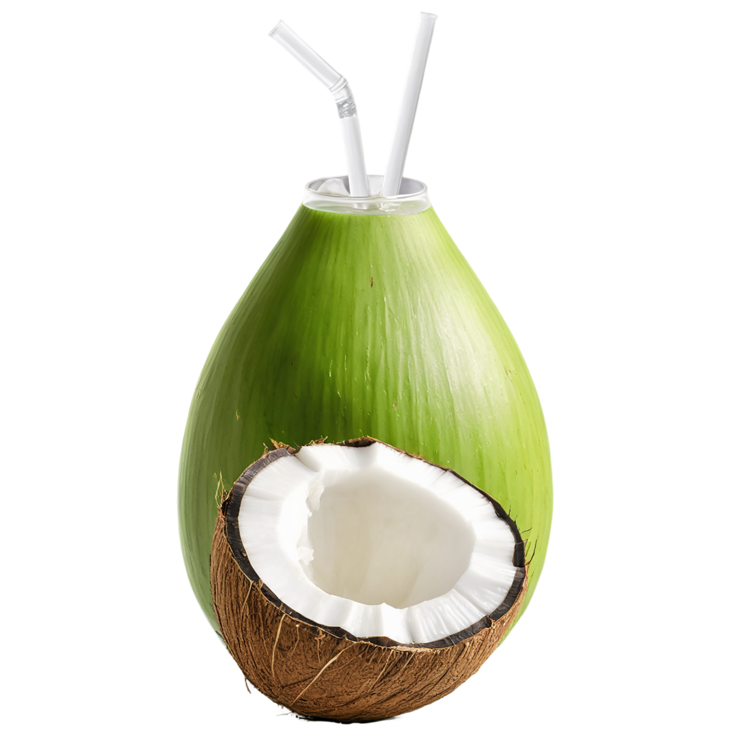 Coconut water isolated on transparent background #2022