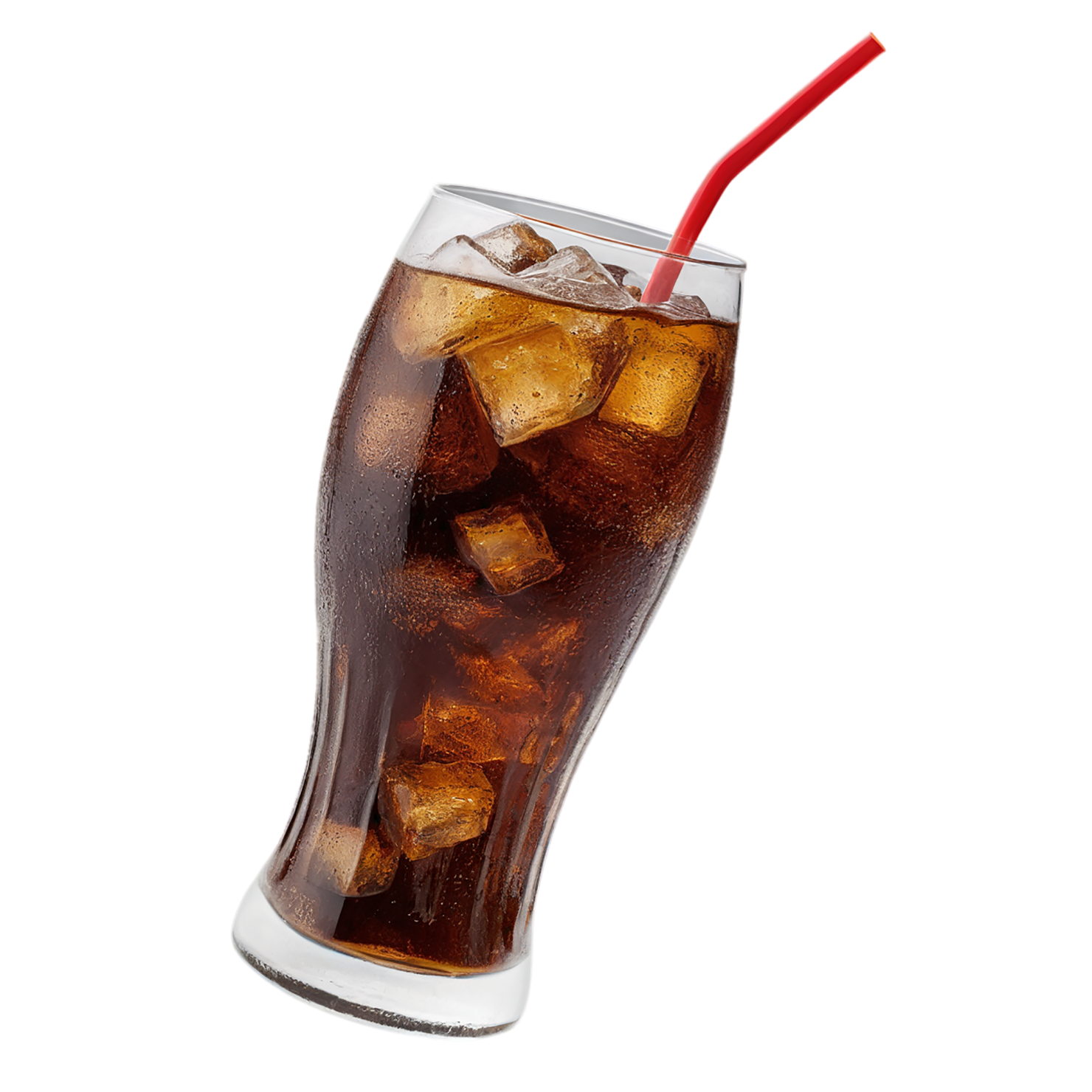 Cup of cola beverage with ice cube isolated on transparent background #2072