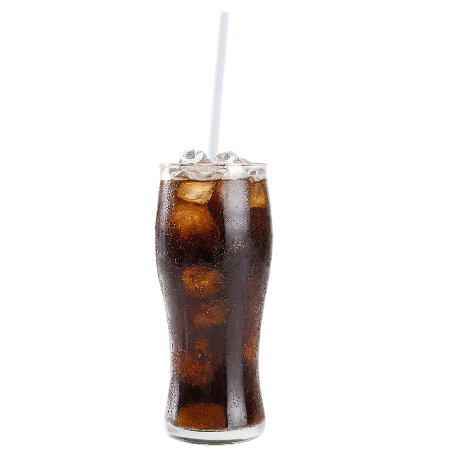 Cup of cola beverage with ice cube isolated on transparent background #2073